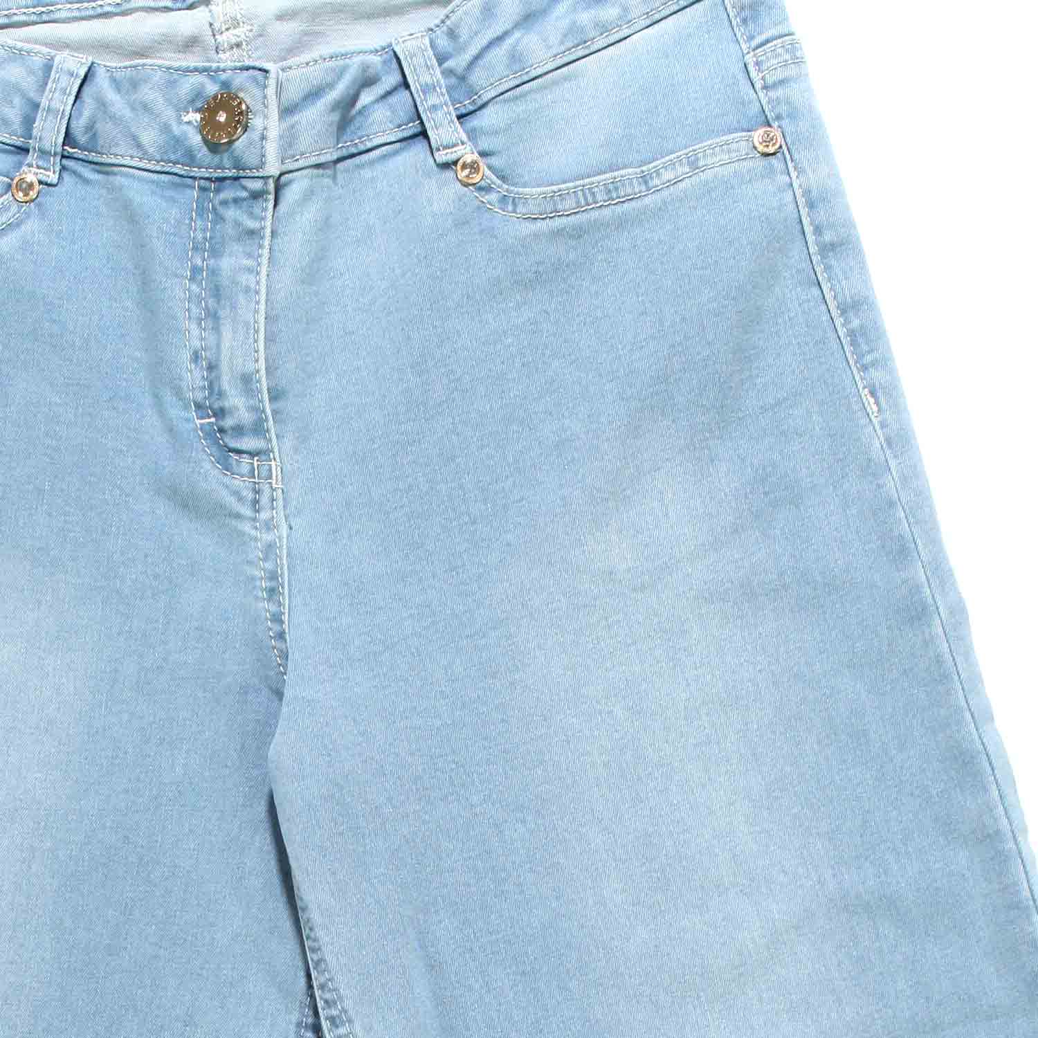 JEANS CHIARO A PALAZZO BAMBINA E TEENAGER - annameglio.com abbigliamento moda