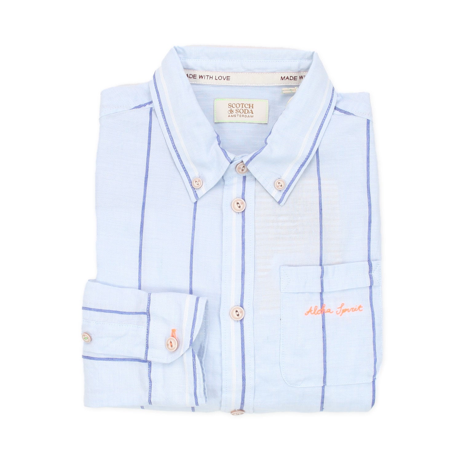 CAMICIA AZZURRA A RIGHE BAMBINO E TEEN - annameglio.com abbigliamento moda