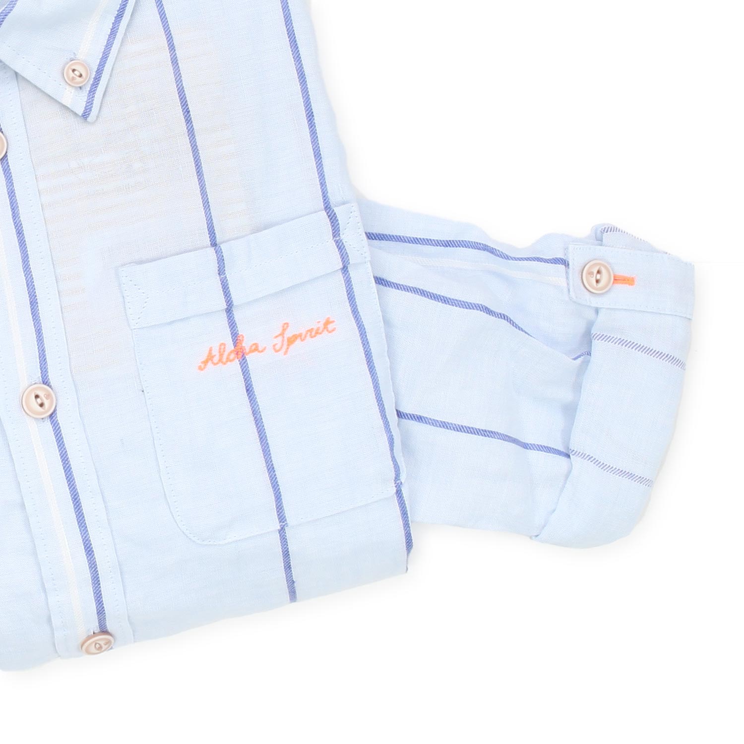 CAMICIA AZZURRA A RIGHE BAMBINO E TEEN - annameglio.com abbigliamento moda