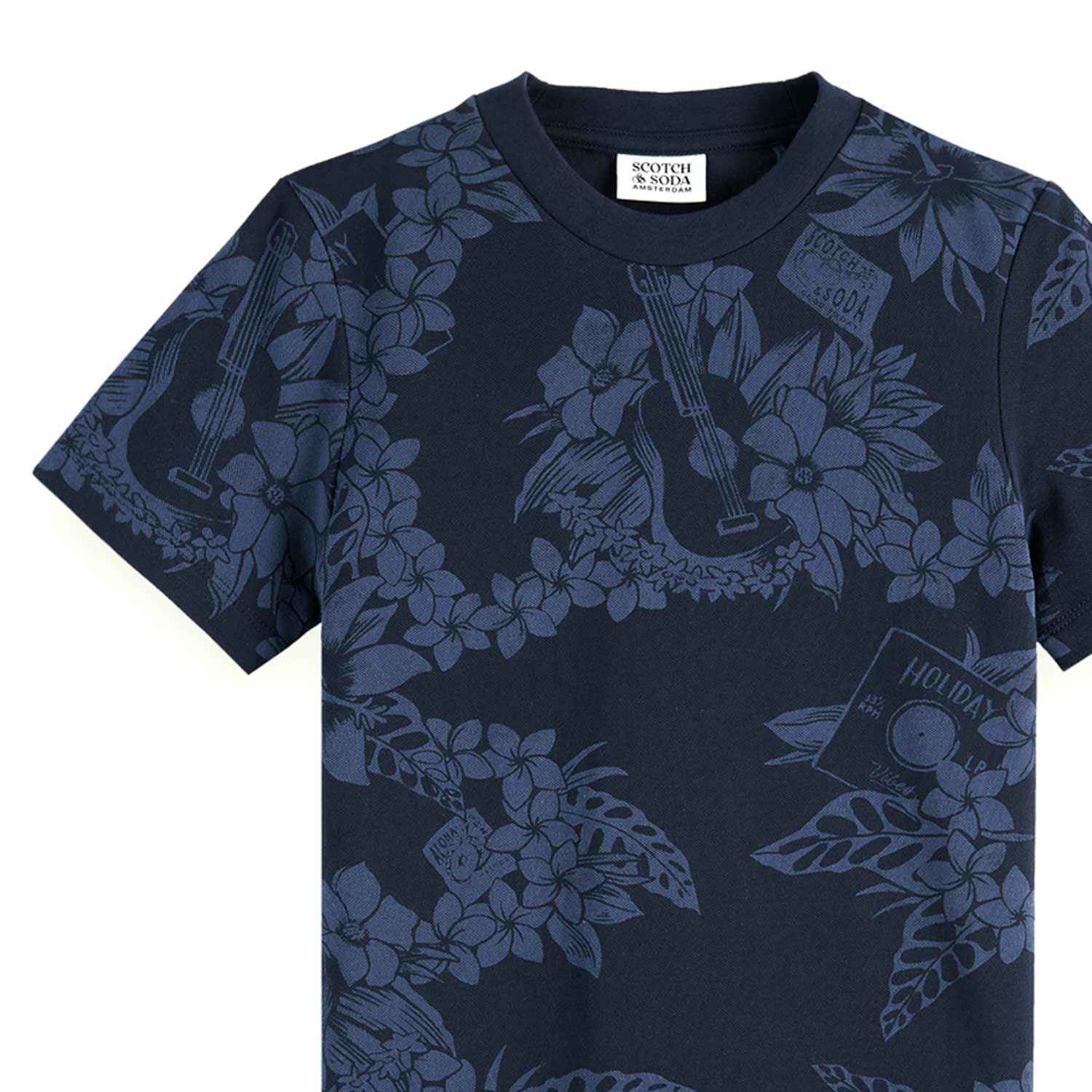 T-SHIRT FLOREALE BLU SCURO BAMBINO E TEEN - annameglio.com abbigliamento moda