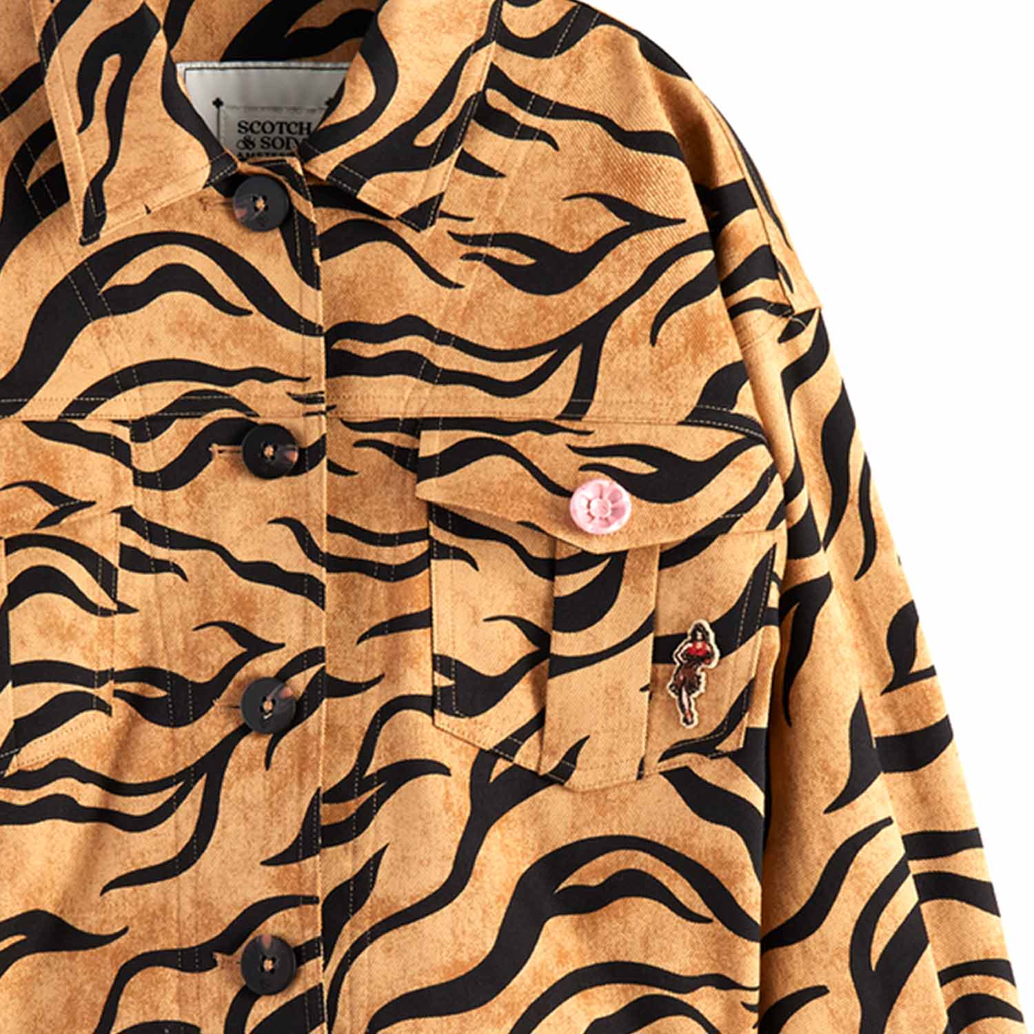 GIACCA TRUCKER TIGRATA BAMBINA E TEEN - annameglio.com abbigliamento moda