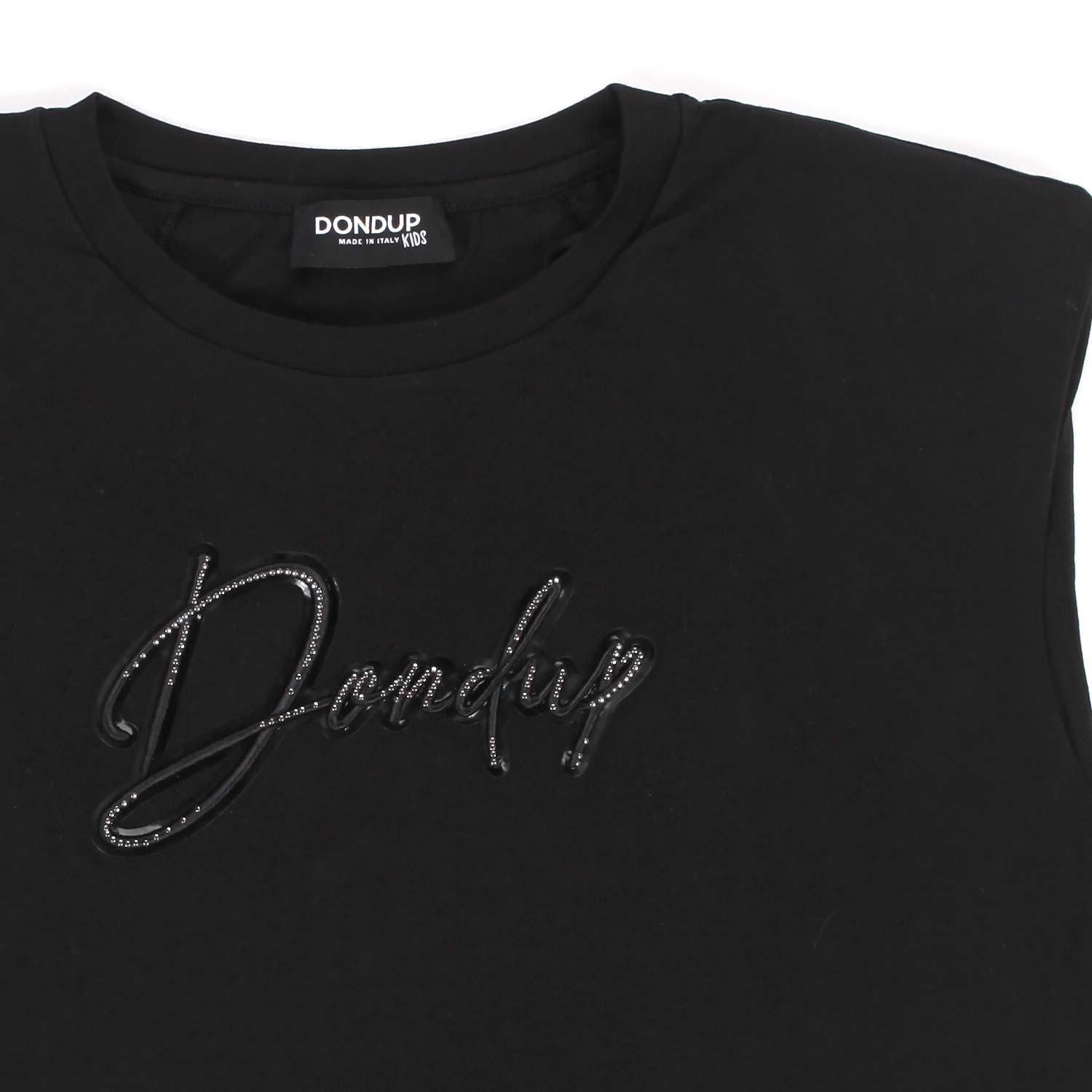 T-SHIRT SMANICATA NERA BAMBINA E TEEN - annameglio.com abbigliamento moda