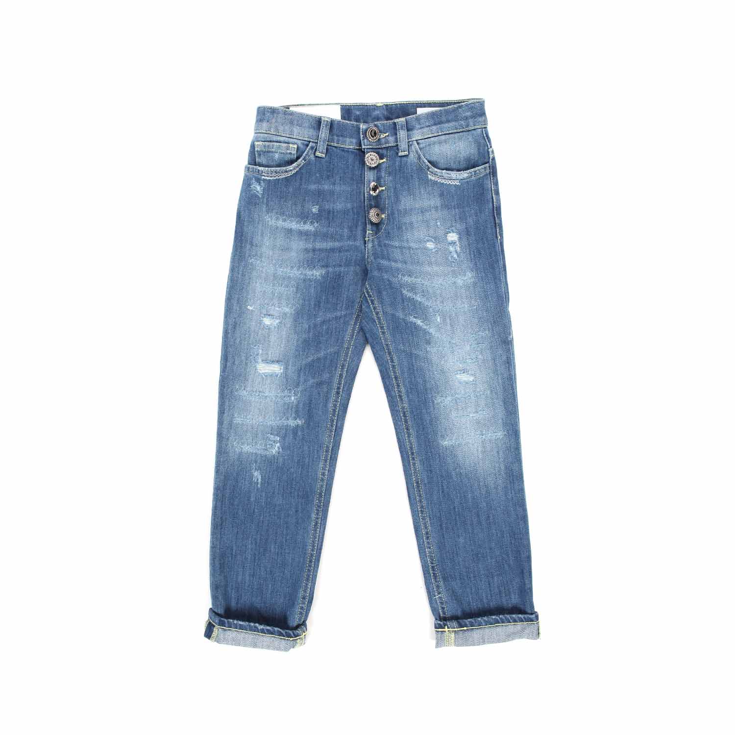 JEANS CROPPED LOOSE FIT BAMBINA E TEEN - annameglio.com abbigliamento moda