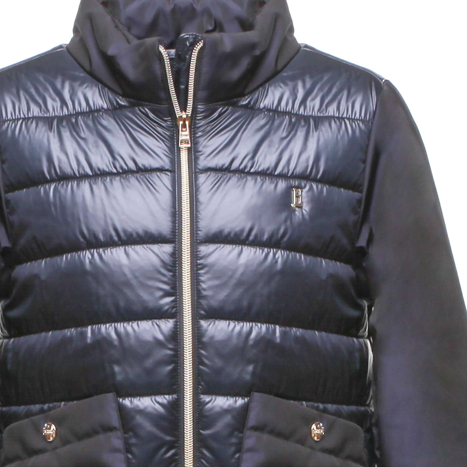 GIUBBINO BLU IN NYLON E TAFFETA BAMBINA E TEEN - annameglio.com abbigliamento moda