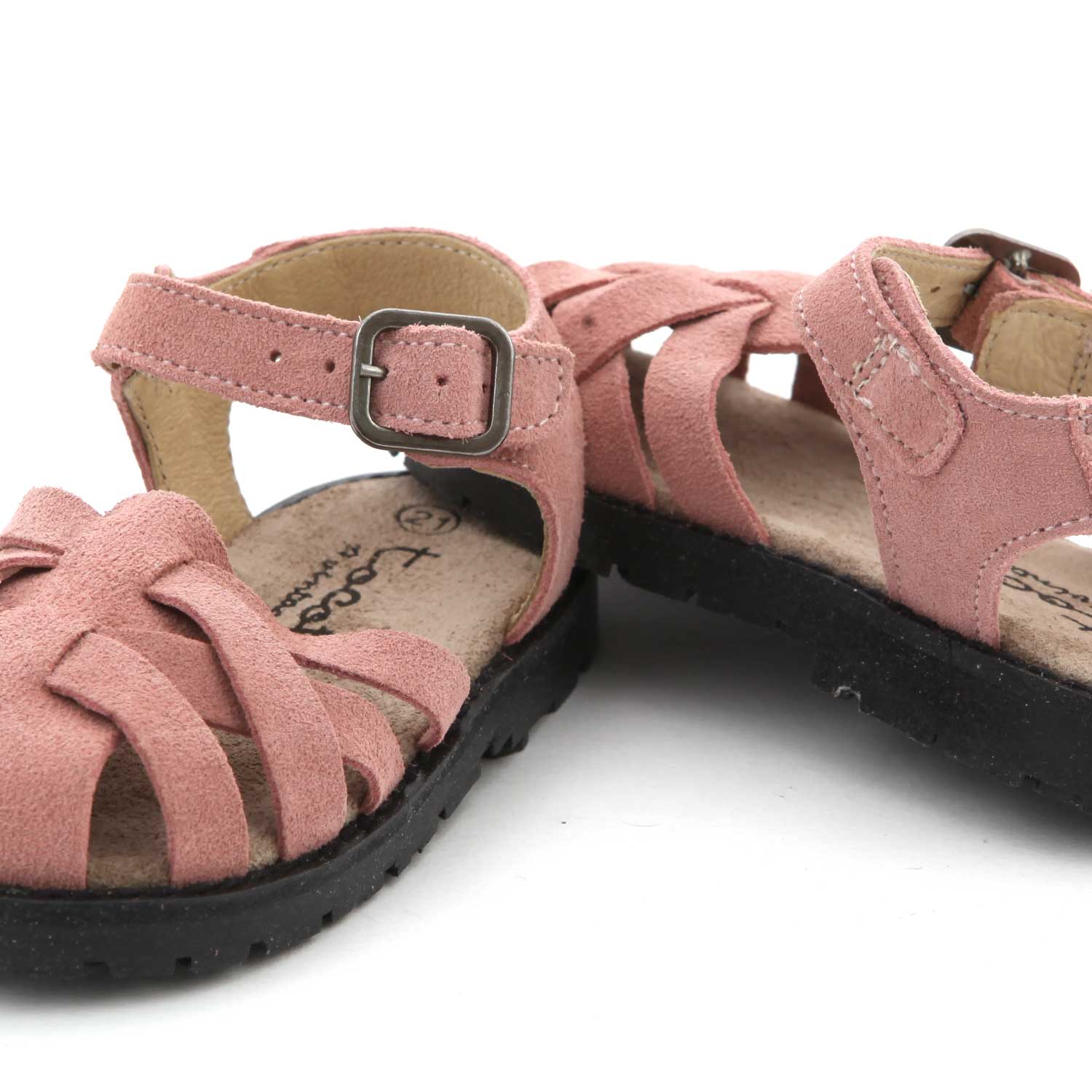 SANDALI IN SUEDE ROSA BAMBINA BABY - annameglio.com abbigliamento moda