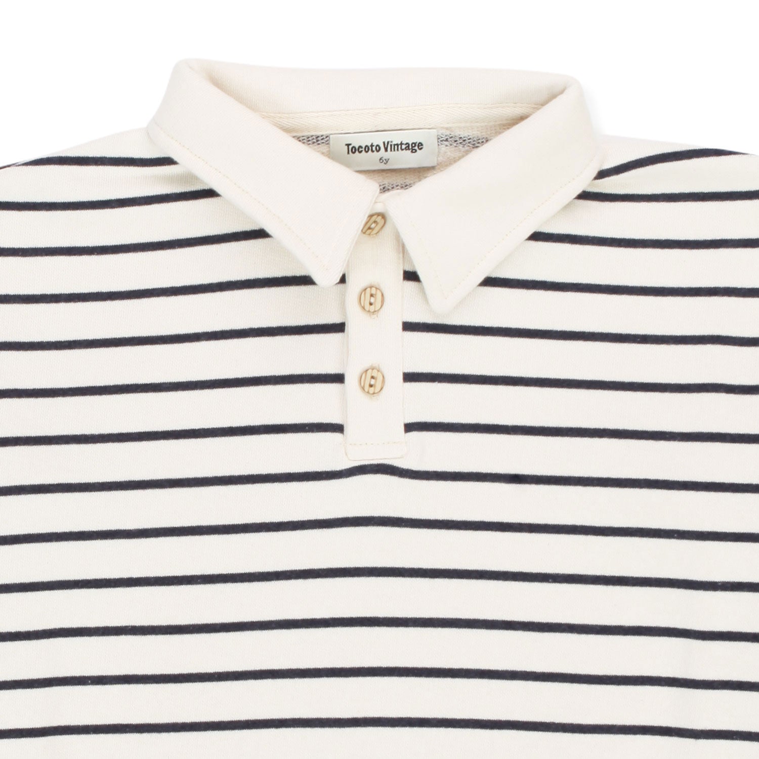 FELPA POLO PANNA A RIGHE BAMBINO E BAMBINA - annameglio.com abbigliamento moda