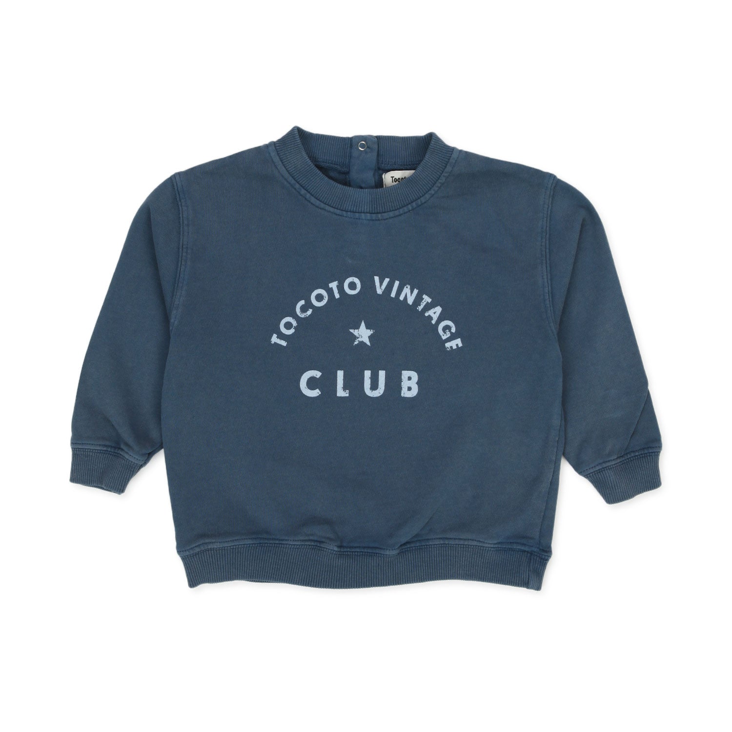 FELPA BLU CON LETTERING BAMBINO E BEBÈ - annameglio.com abbigliamento moda