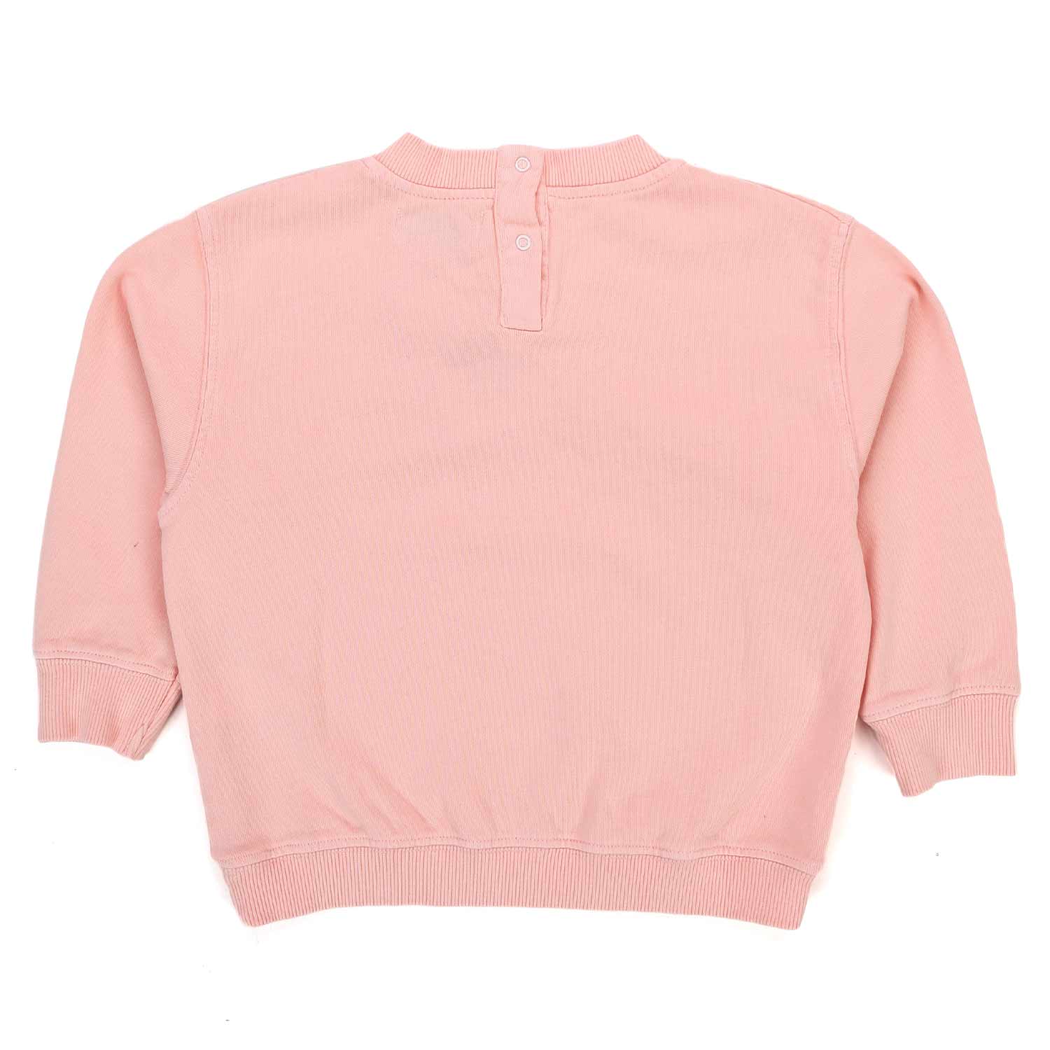 FELPA ROSA CON LETTERING BAMBINA E BEBÈ - annameglio.com abbigliamento moda