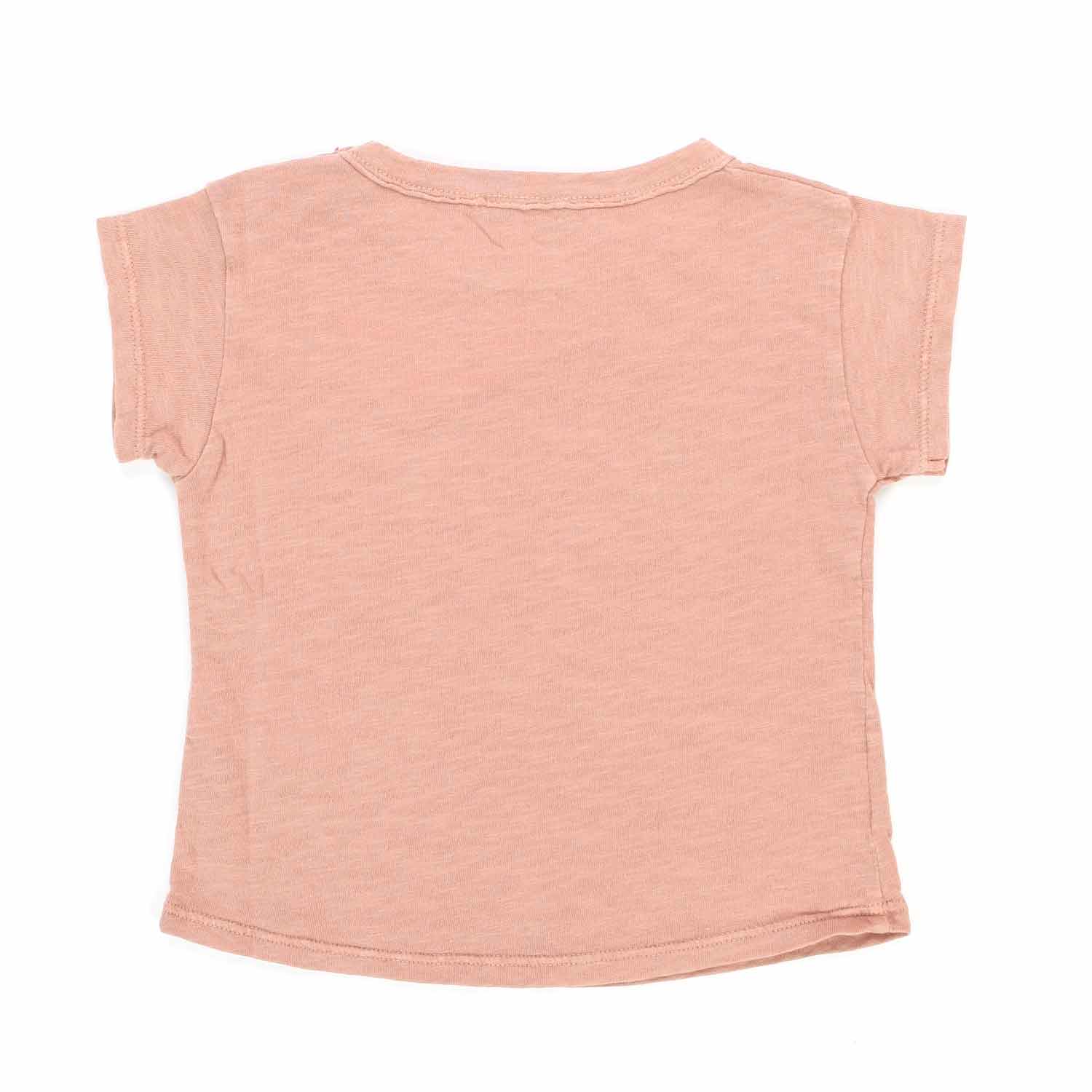 T-SHIRT ROSA CARNE CON LETTERING BAMBINA BABY - annameglio.com abbigliamento moda