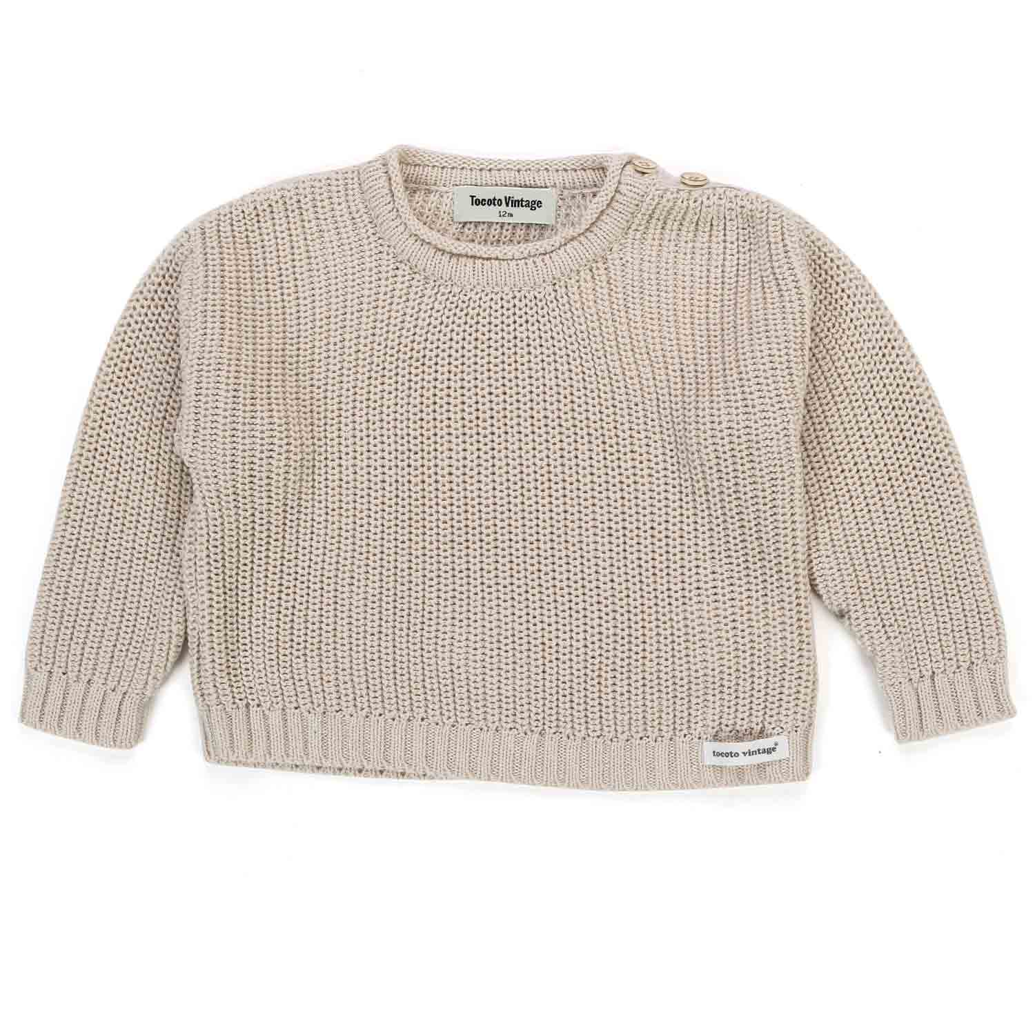 PULLOVER OFFWHITE PUNTO INGLESE BABY UNISEX - annameglio.com abbigliamento moda