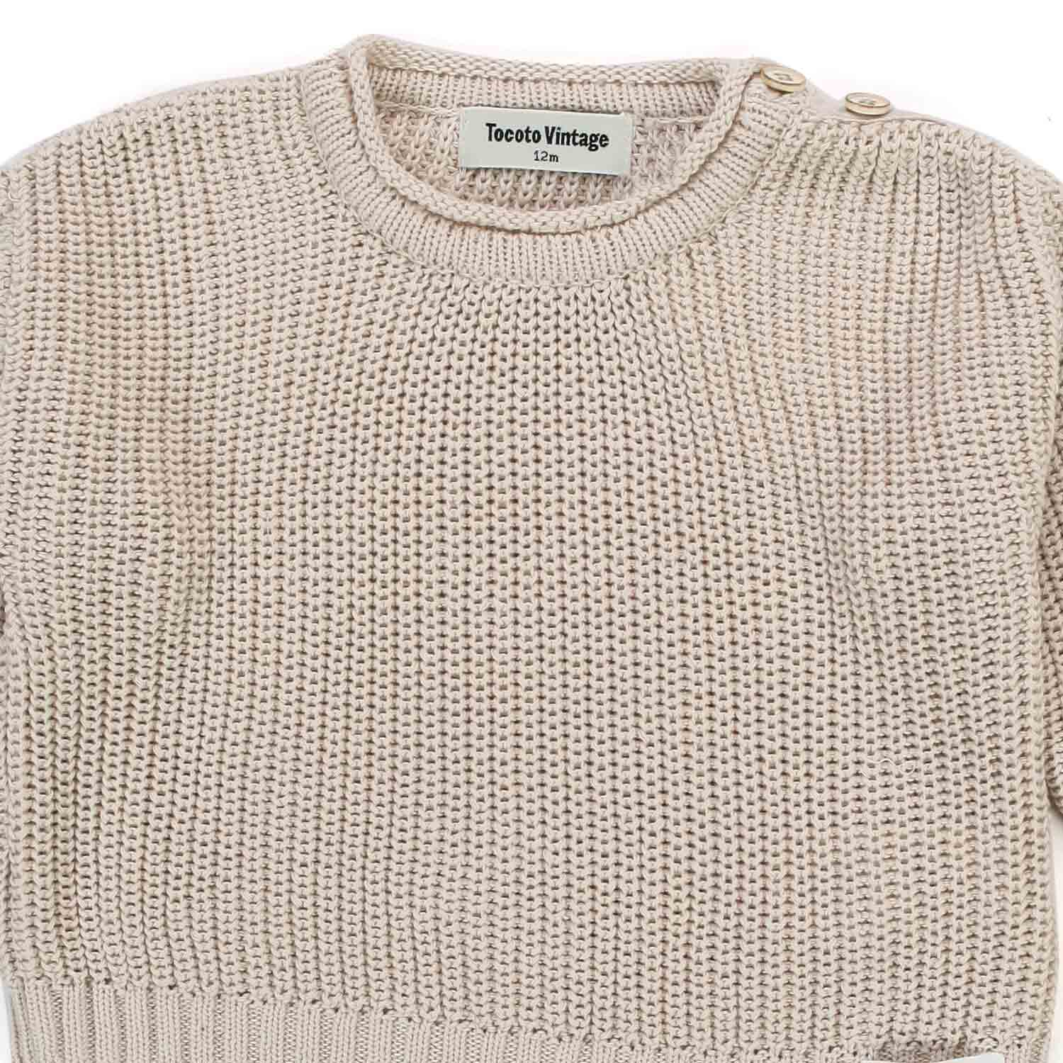 PULLOVER OFFWHITE PUNTO INGLESE BABY UNISEX - annameglio.com abbigliamento moda