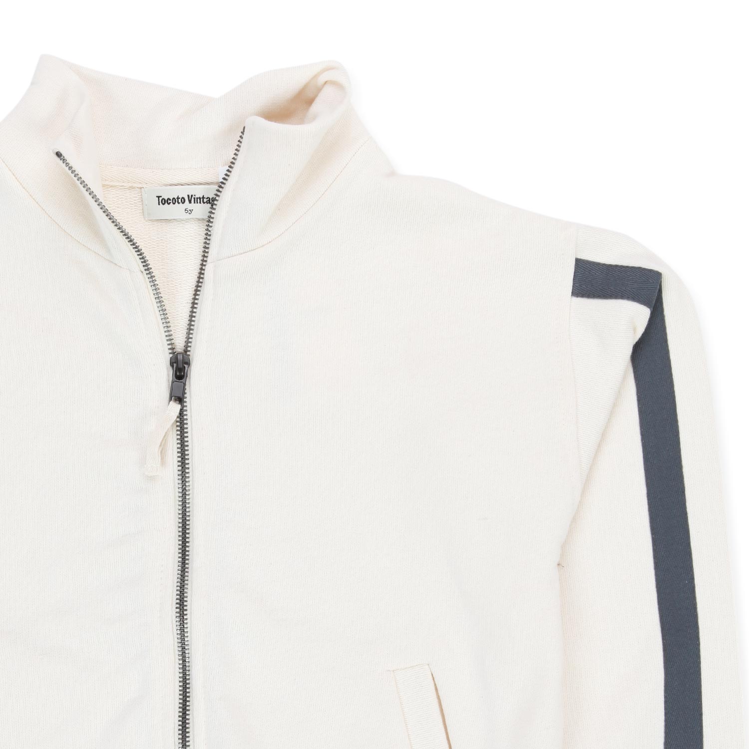 FELPA PANNA E ANTRACITE CON ZIP JR E TEEN - annameglio.com abbigliamento moda