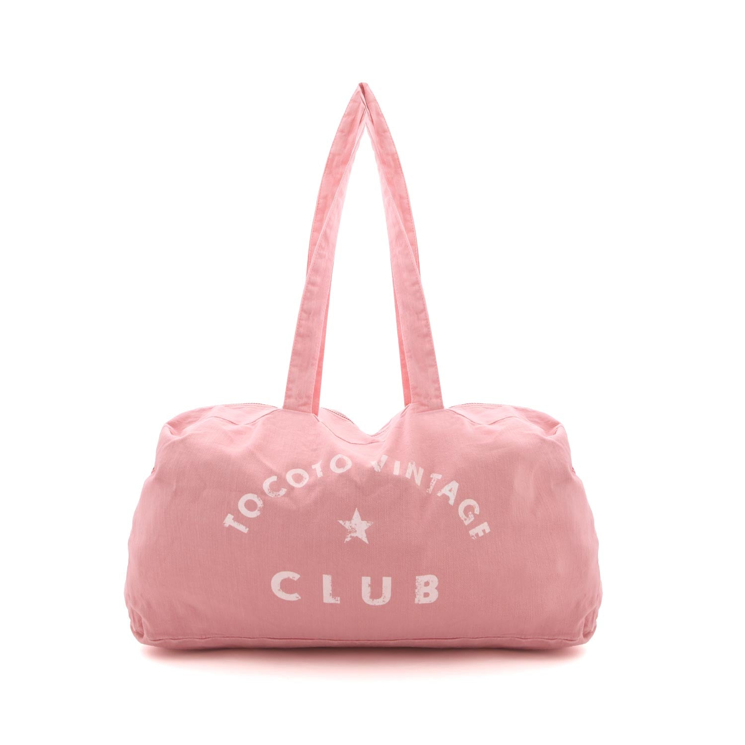 BORSA A SPALLA ROSA CON LOGO BIANCO - annameglio.com abbigliamento moda