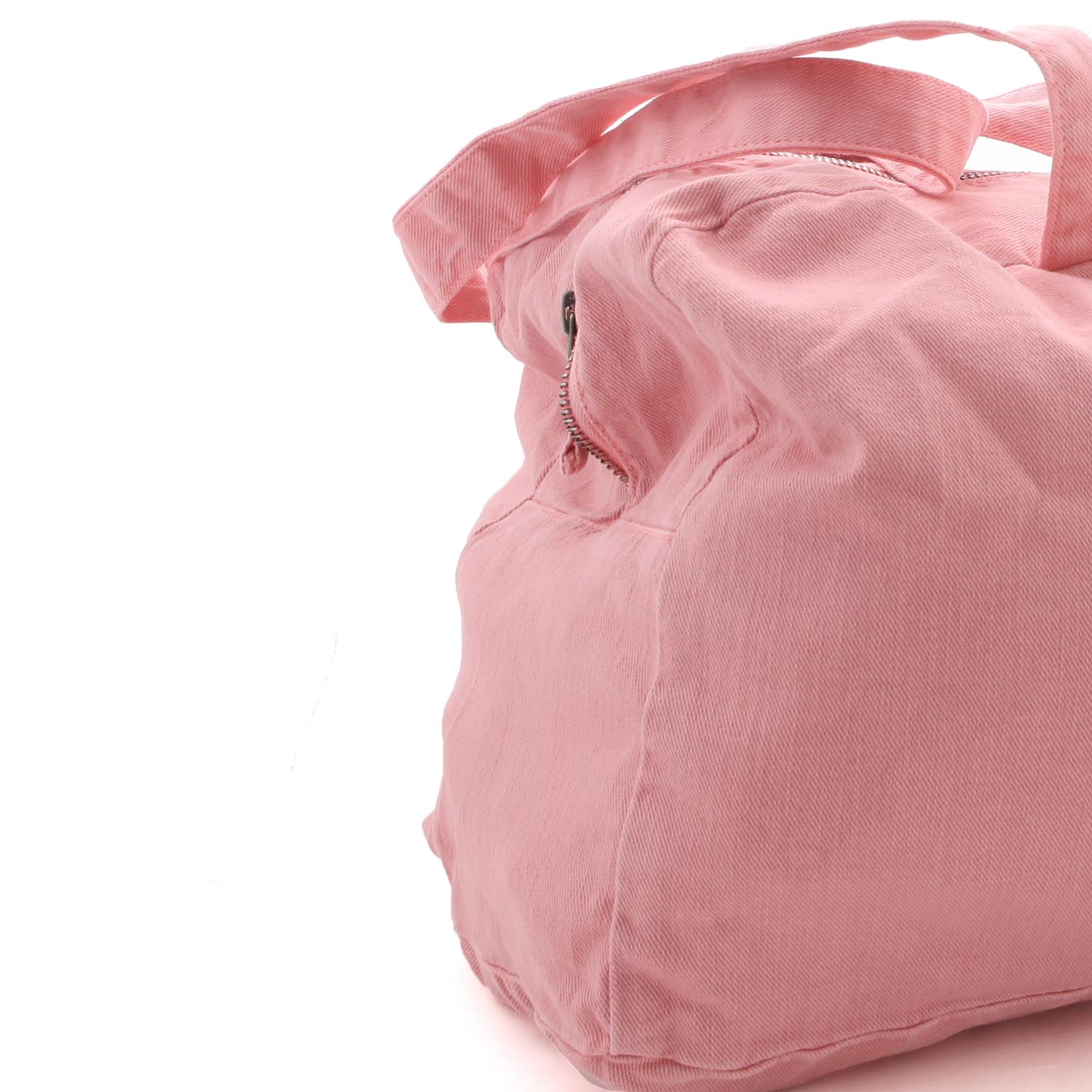 BORSA A SPALLA ROSA CON LOGO BIANCO - annameglio.com abbigliamento moda