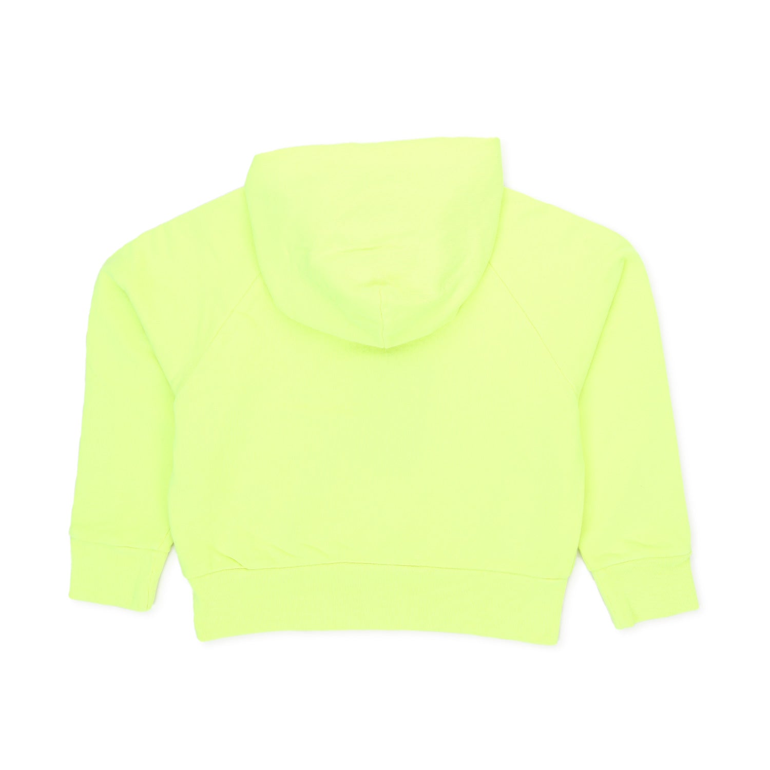 FELPA UNISEX LIME FLUO CON CAPPUCCIO JR E TEEN - annameglio.com abbigliamento moda