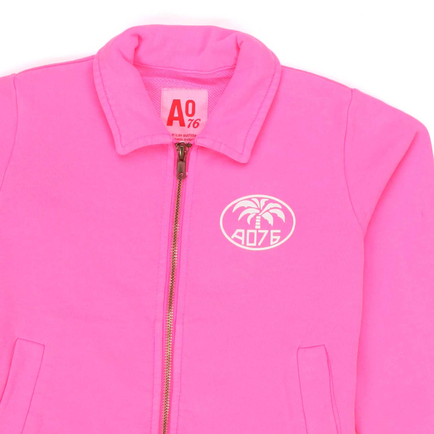 FELPA ROSA FLUO CON ZIP BAMBINA E TEEN - annameglio.com abbigliamento moda