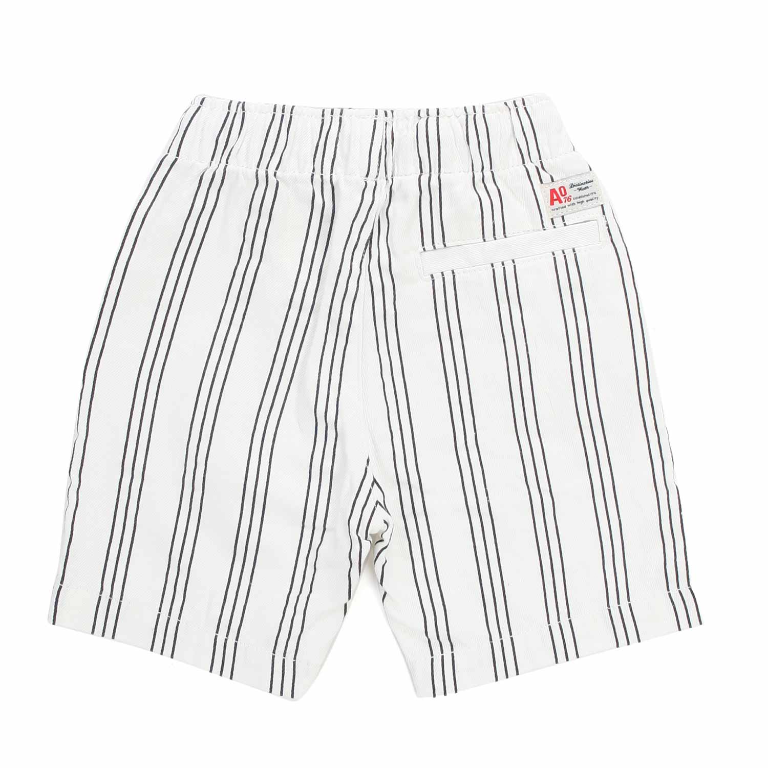 BERMUDA LOUIS BIANCO A RIGHE NERE BAMBINO E TEEN - annameglio.com abbigliamento moda