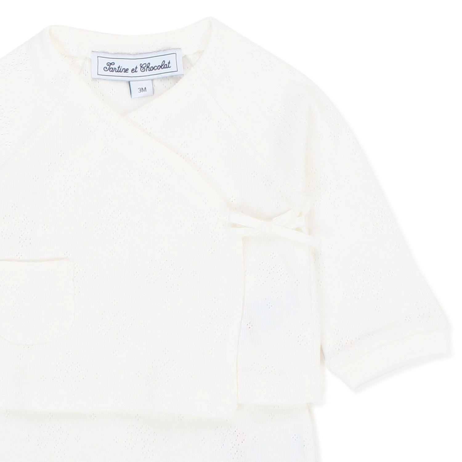 TUTINA DUE PEZZI BIANCO LATTE NEONATA - annameglio.com abbigliamento moda