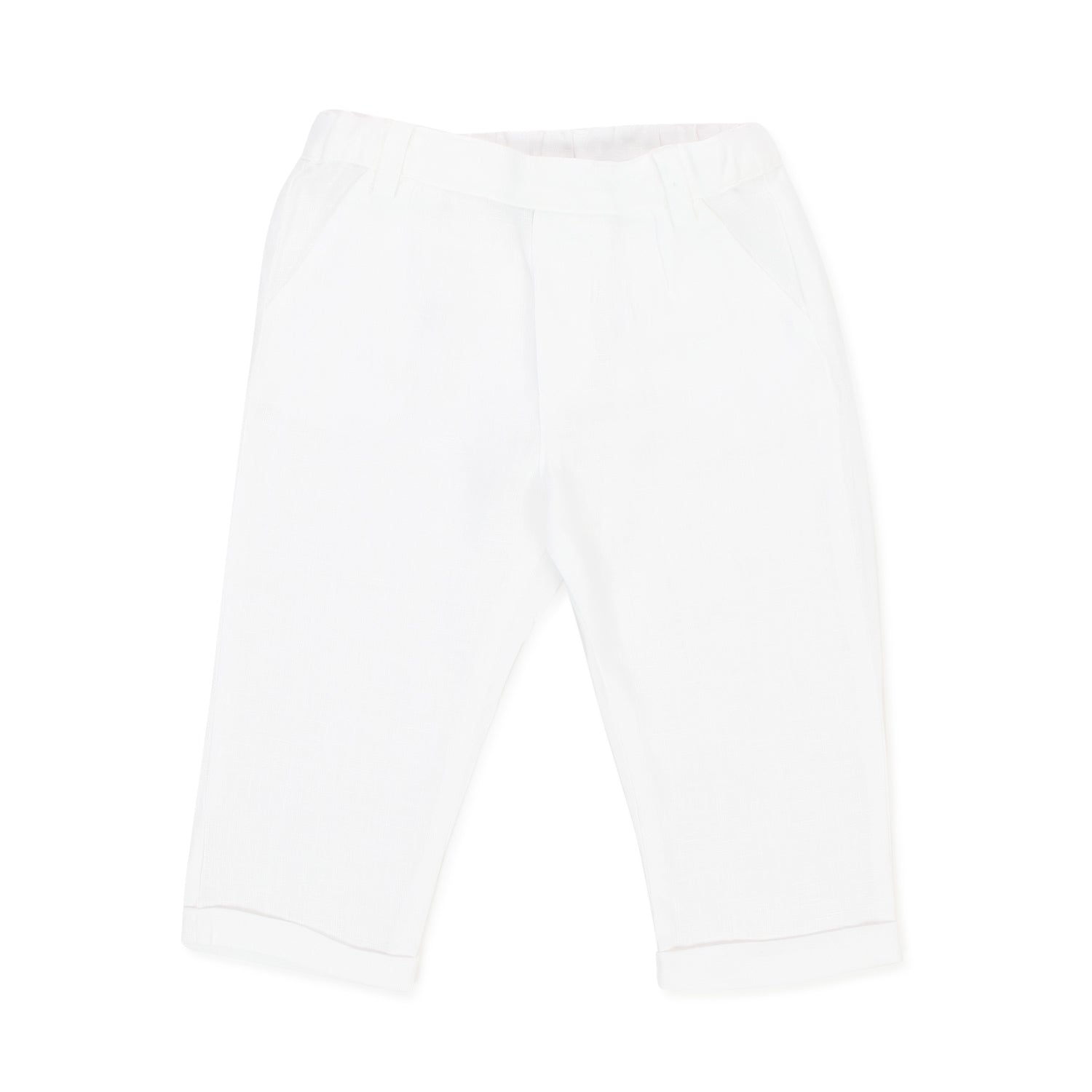 PANTALONE DI LINO BIANCO BAMBINO E NEONATO - annameglio.com abbigliamento moda