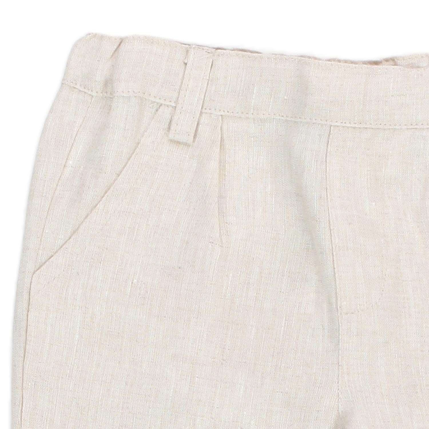 PANTALONE DI LINO ECRU BAMBINO E NEONATO - annameglio.com abbigliamento moda