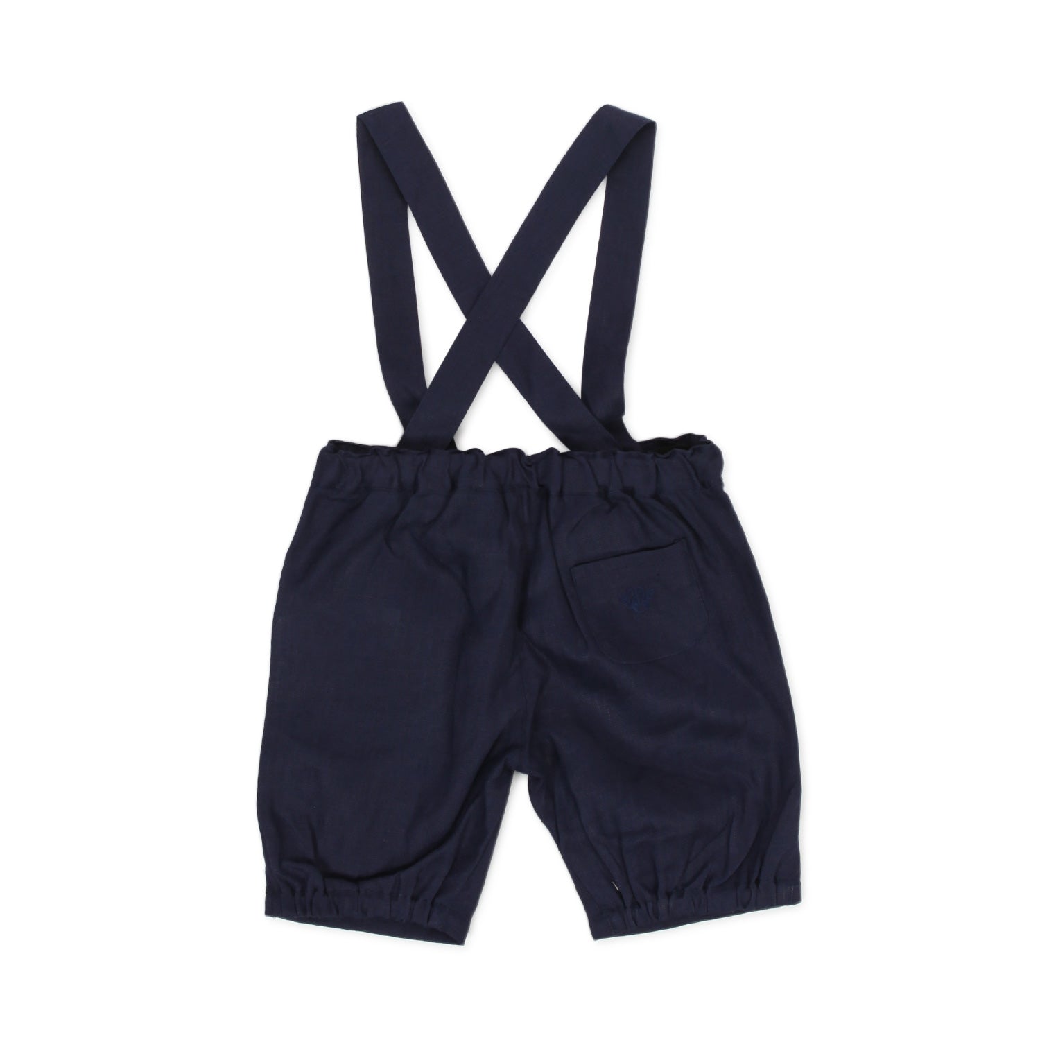 BERMUDA BLU CON BRETELLE BAMBINO E NEONATO - annameglio.com abbigliamento moda