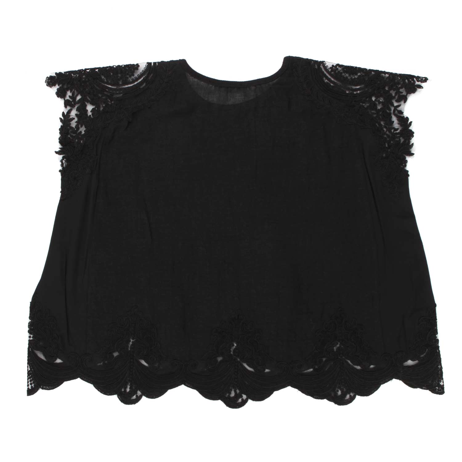 TOP CROPPED NERO DI LINO E SETA - annameglio.com abbigliamento moda