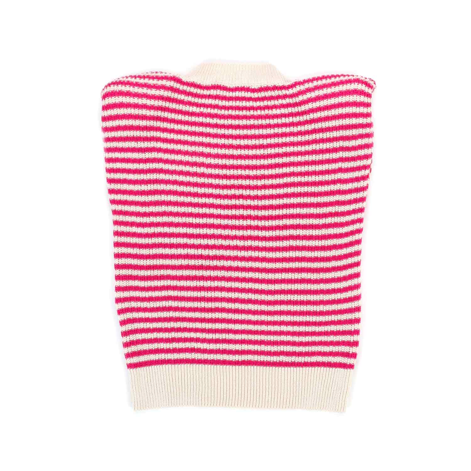 TOP IN MAGLIA BEIGE E FUCSIA BAMBINA E TEEN - annameglio.com abbigliamento moda