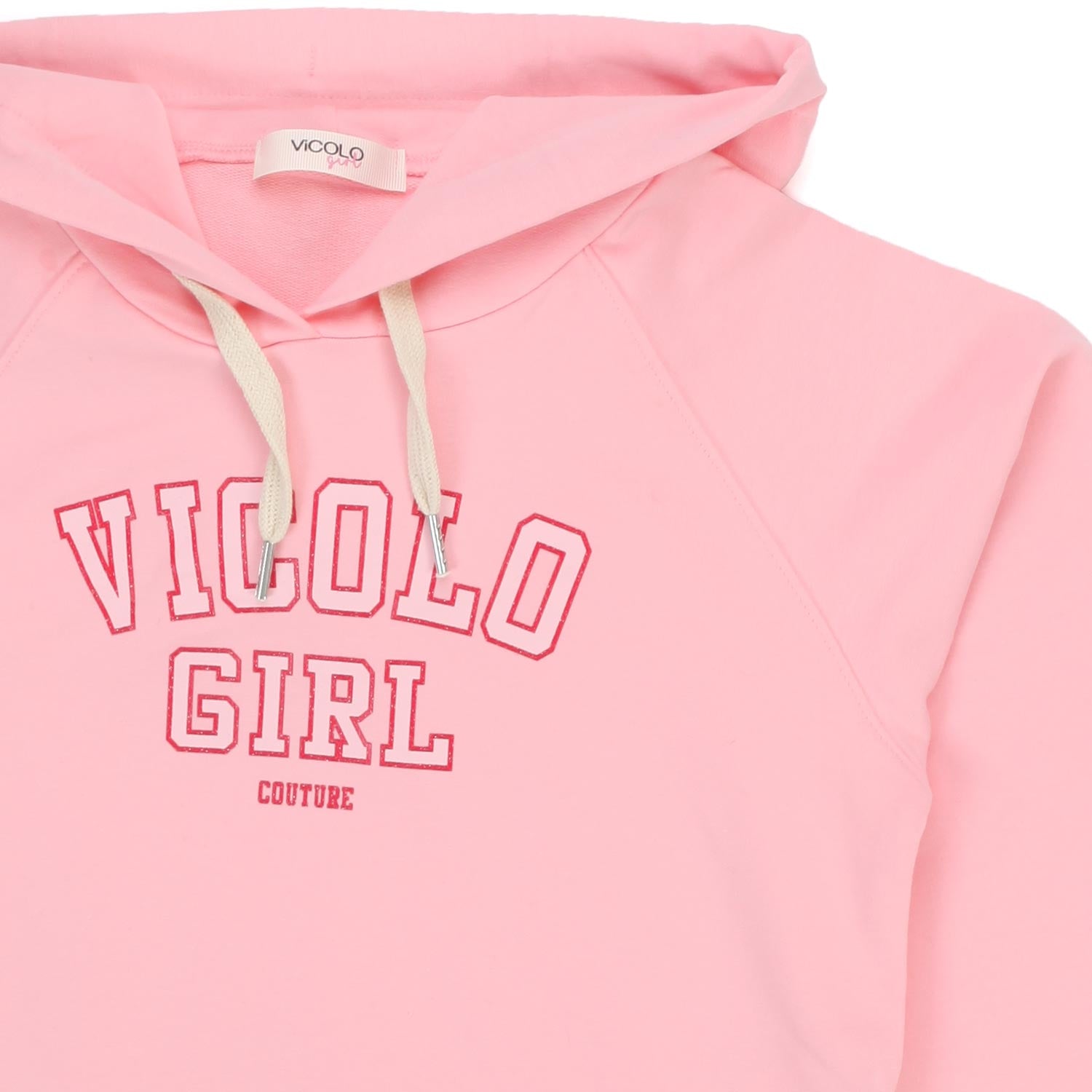 FELPA ROSA CAPPUCCIO BAMBINA TEEN - annameglio.com abbigliamento moda