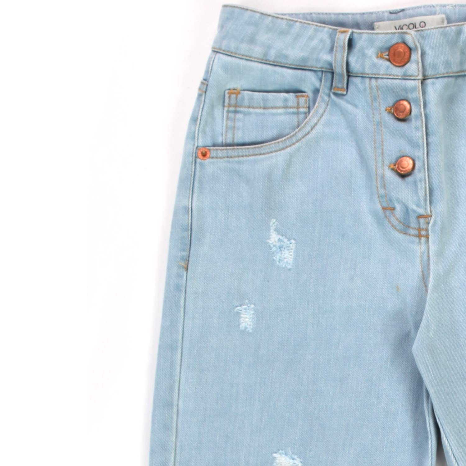 JEANS CHIARO LOOSE FIT BAMBINA E TEEN - annameglio.com abbigliamento moda