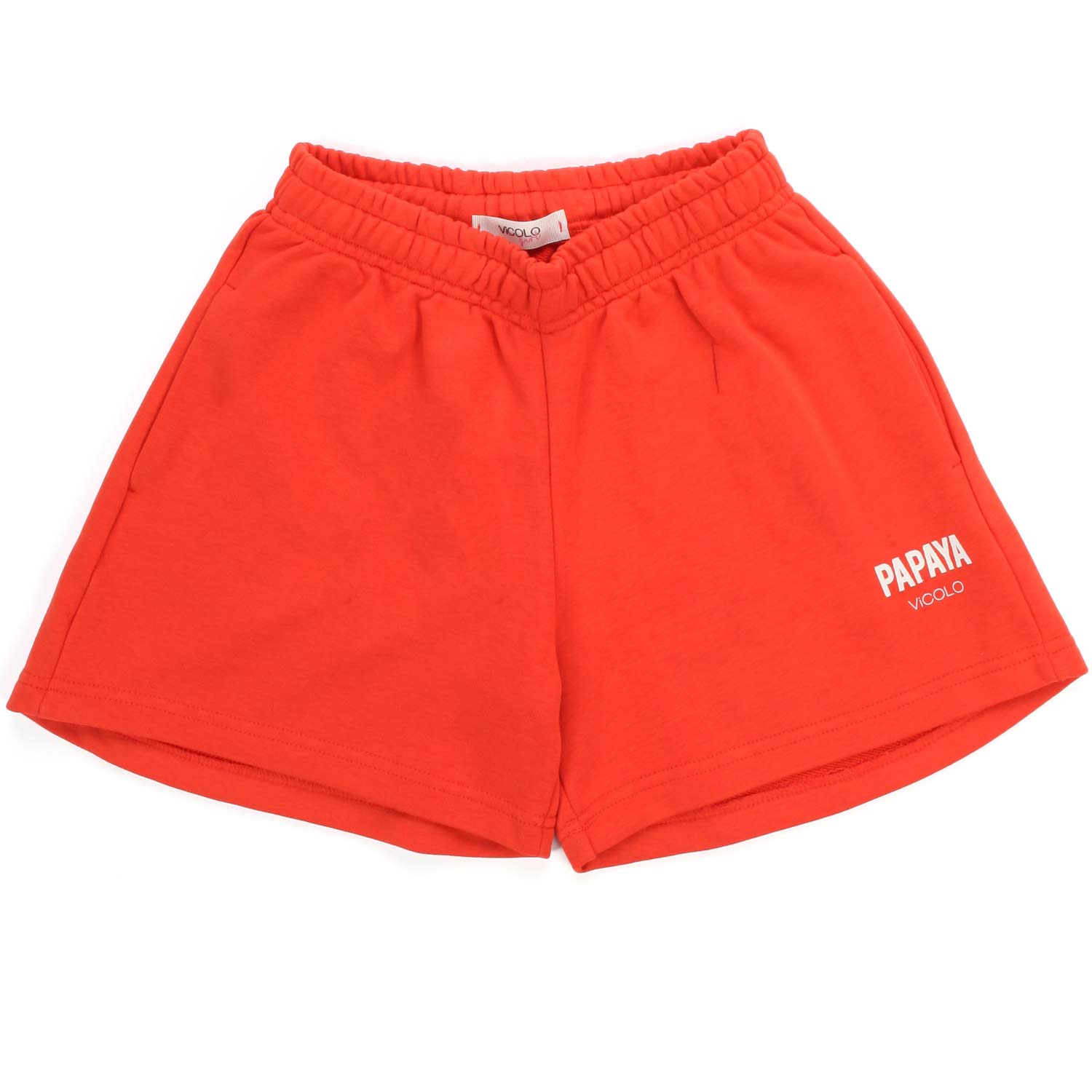 SHORTS IN FELPA PAPAYA CON LOGO BAMBINA E TEEN - annameglio.com abbigliamento moda
