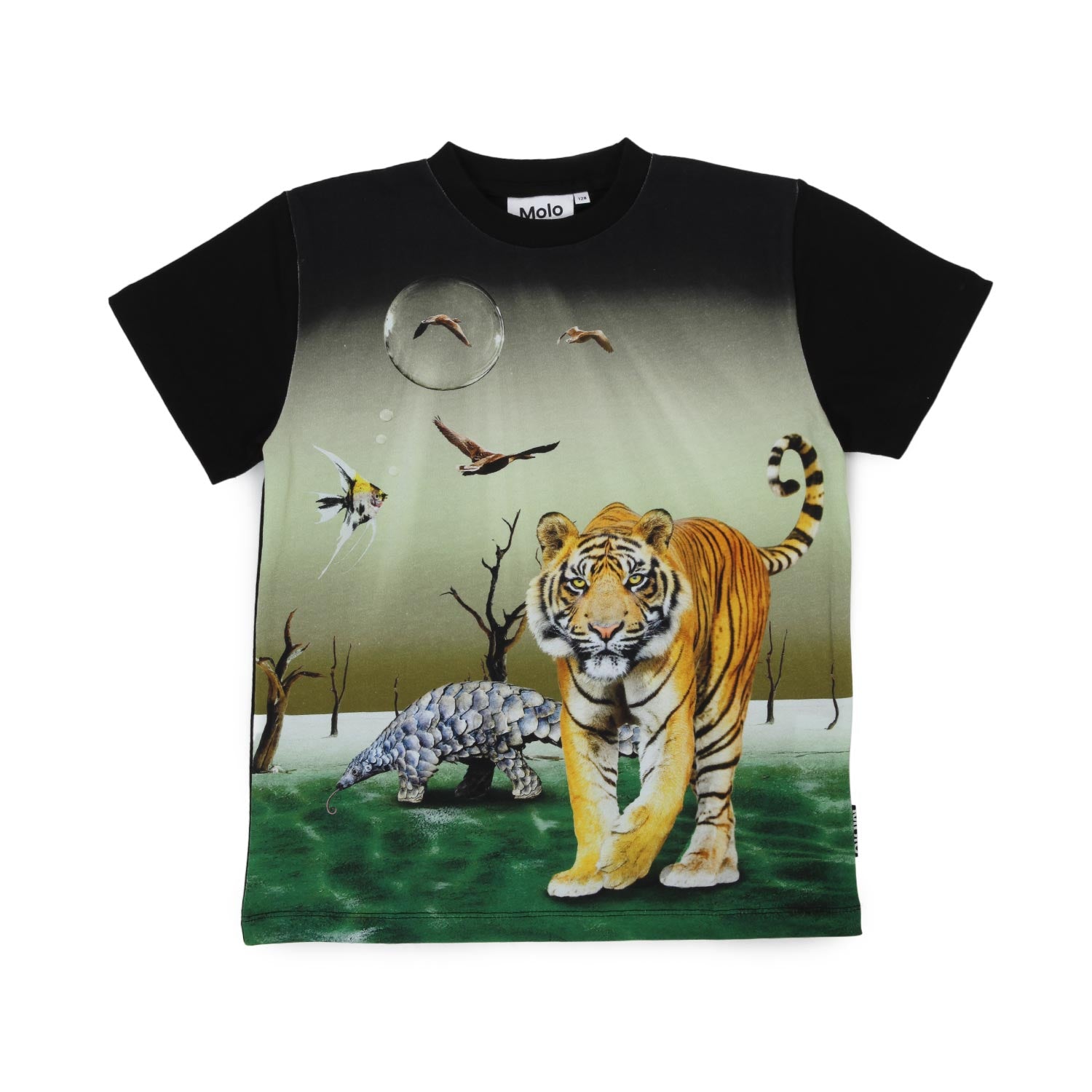 T-SHIRT ROXO SURREAL WORLD NERA BAMBINO E TEEN - annameglio.com abbigliamento moda