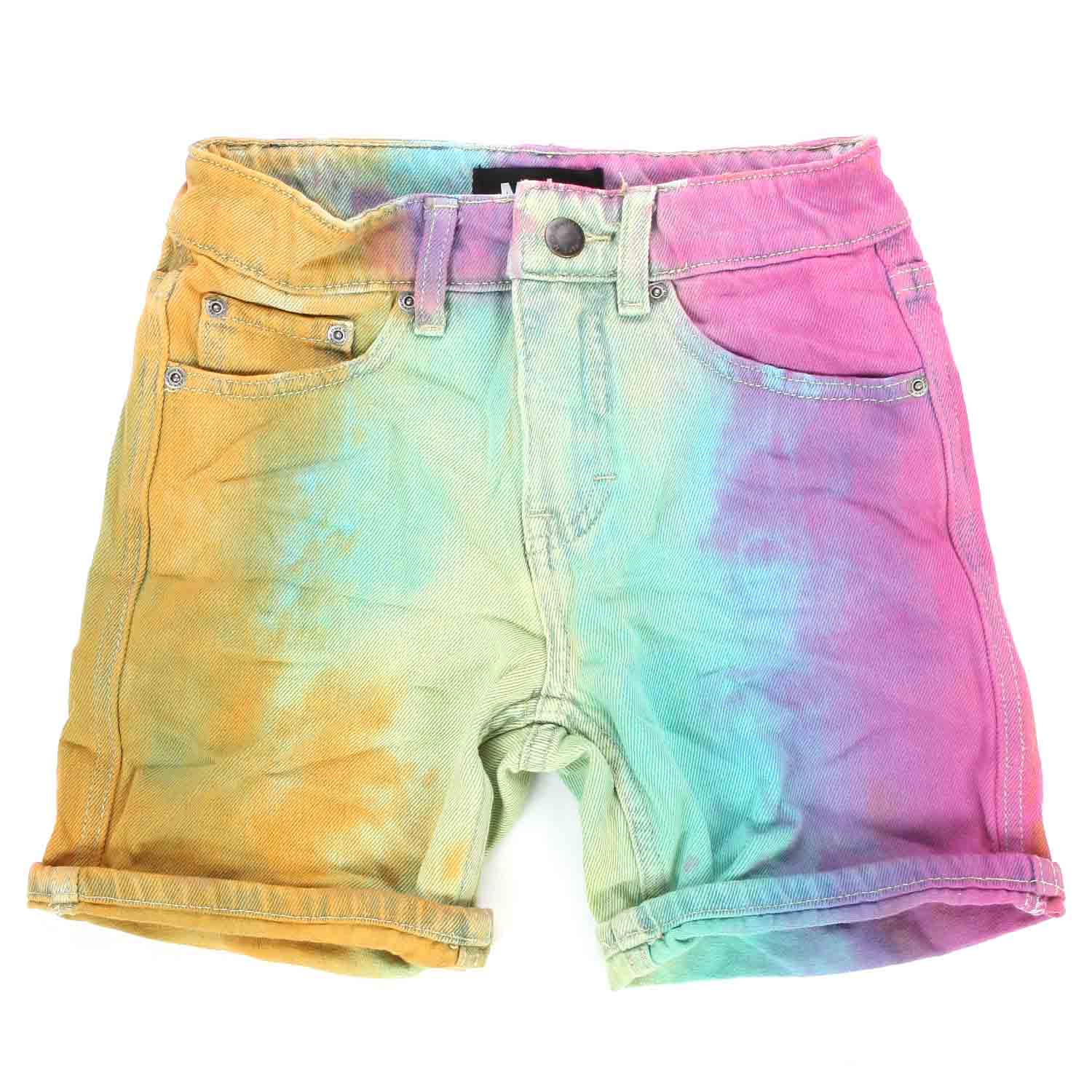 SHORTS UNISEX AVIAN IN DENIM TIE DYE JR E TEEN - annameglio.com abbigliamento moda