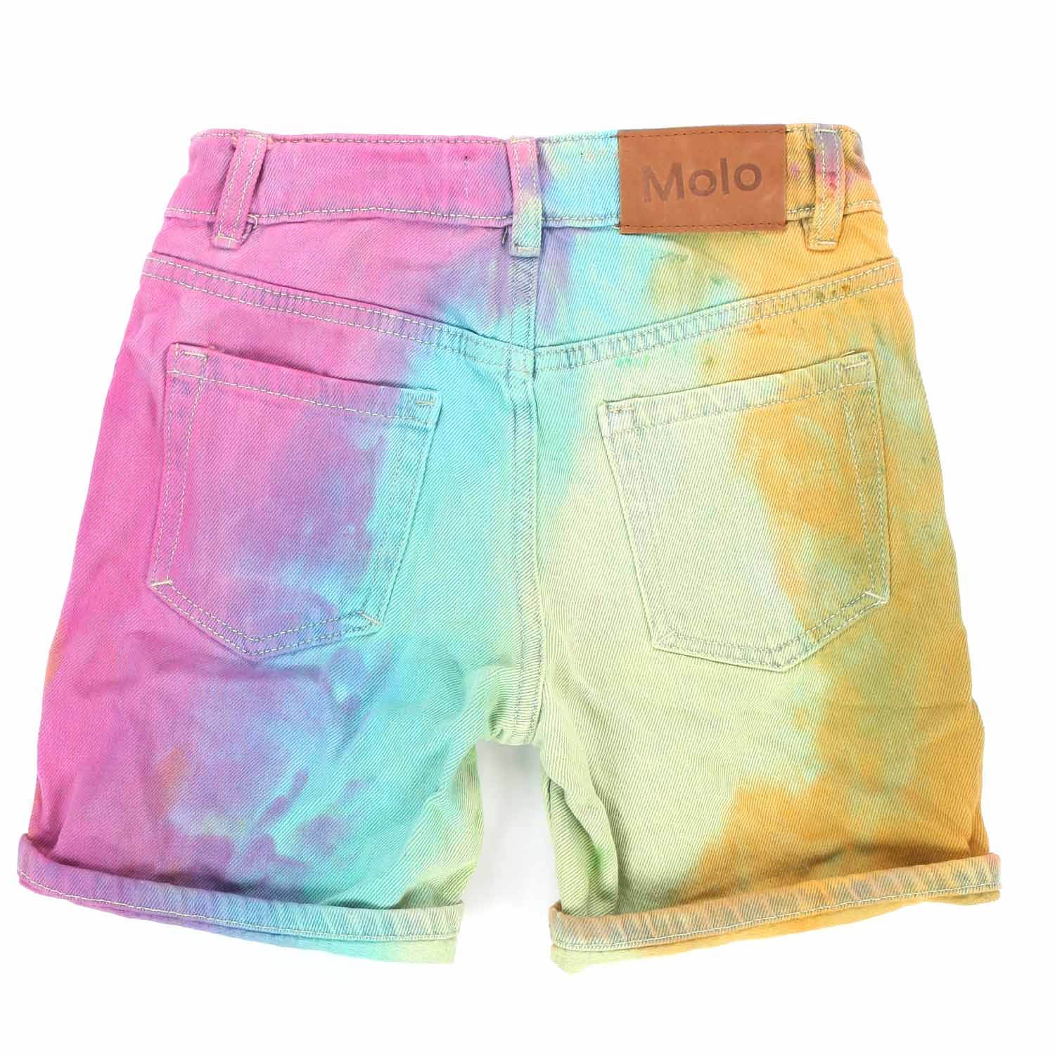SHORTS UNISEX AVIAN IN DENIM TIE DYE JR E TEEN - annameglio.com abbigliamento moda