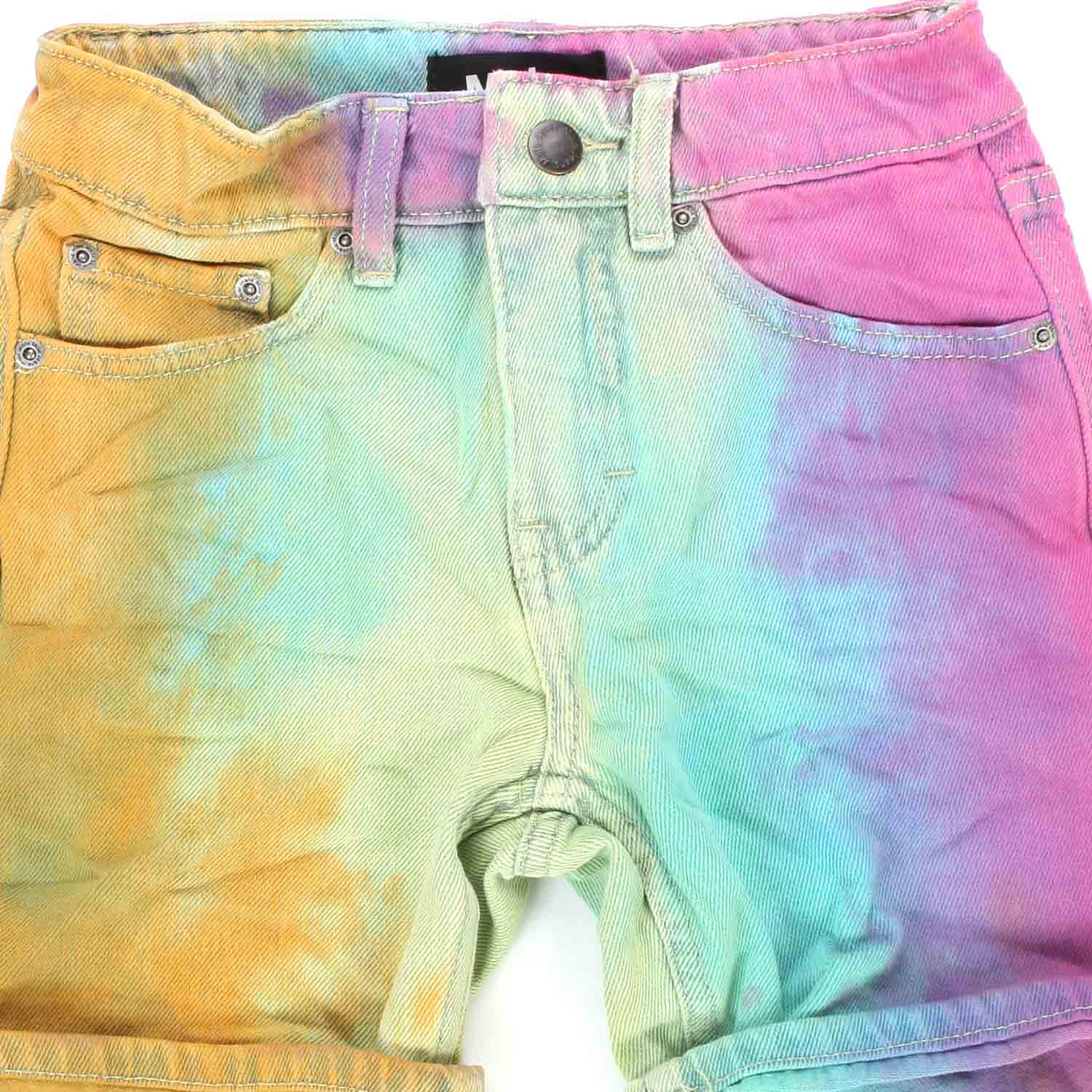 SHORTS UNISEX AVIAN IN DENIM TIE DYE JR E TEEN - annameglio.com abbigliamento moda