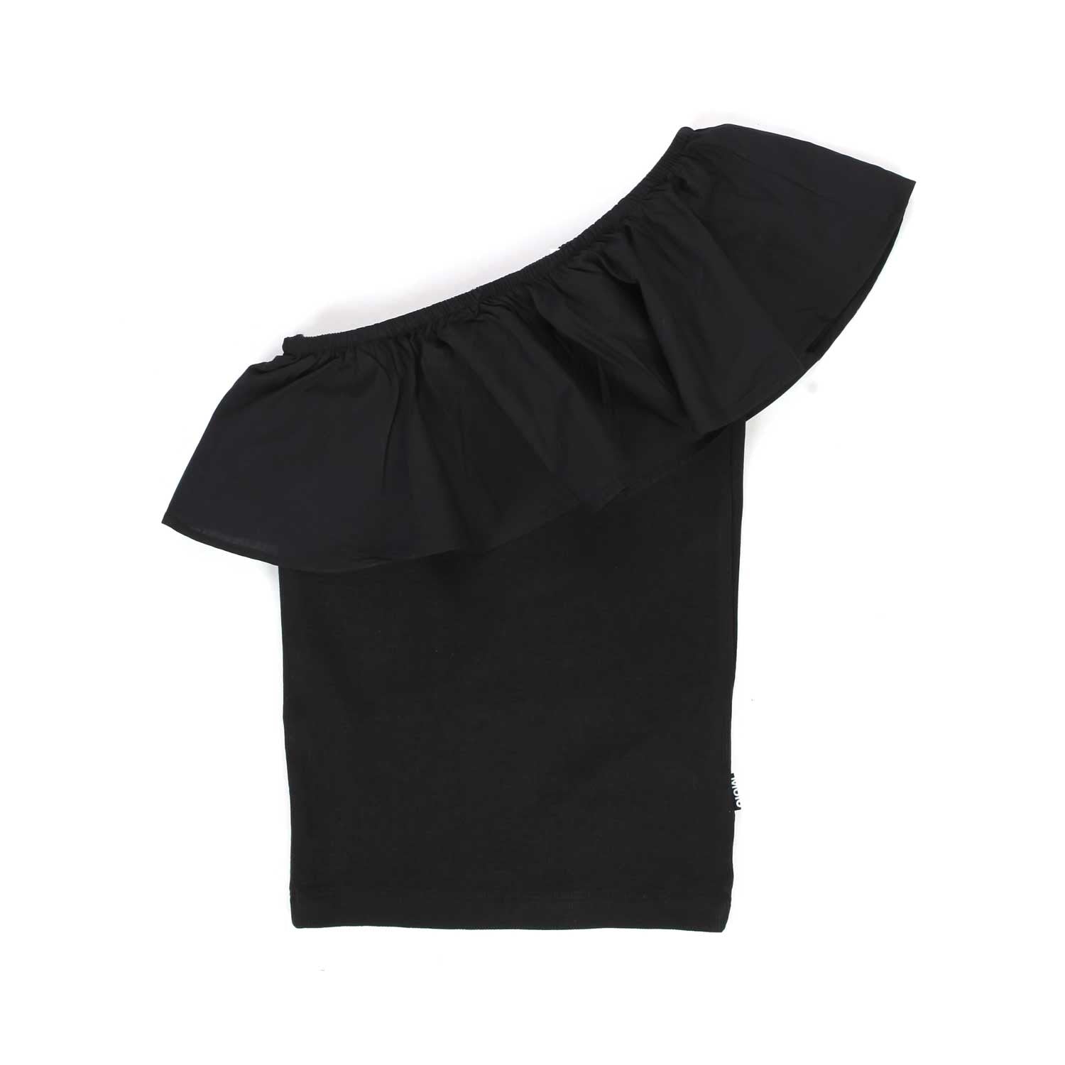 TOP MONOSPALLA REBECCA NERO BAMBINA E TEEN - annameglio.com abbigliamento moda