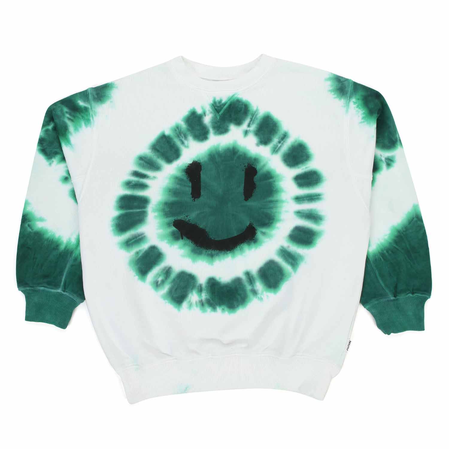 FELPA UNISEX BIANCA E VERDE TIE DYE JR E TEEN - annameglio.com abbigliamento moda