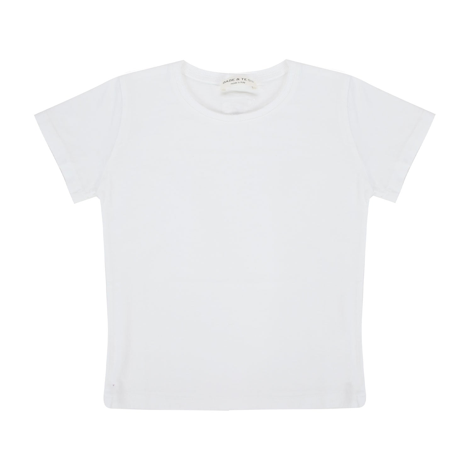 T-SHIRT BIANCA CON PATCH CUORE ROSSO BAMBINA - annameglio.com abbigliamento moda