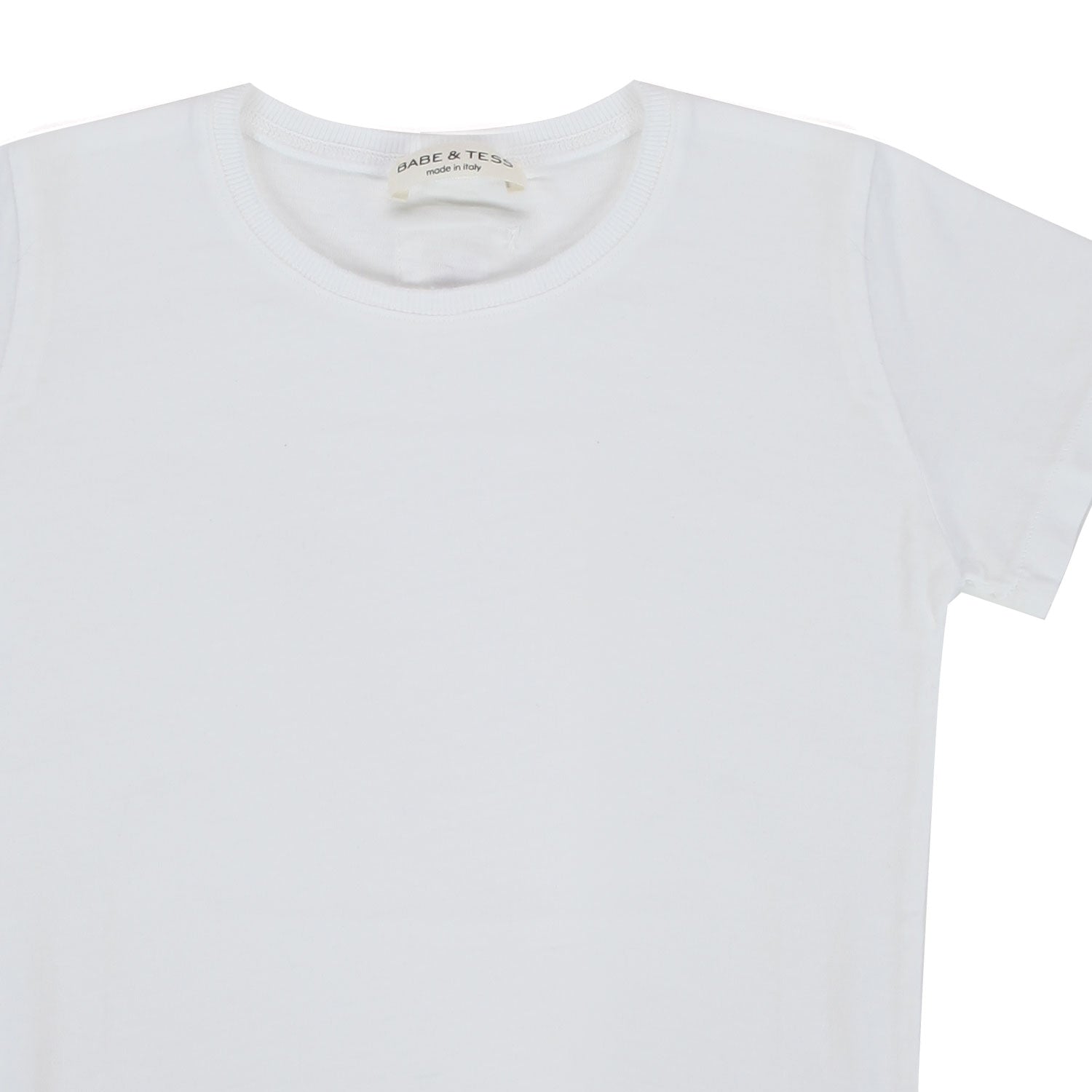 T-SHIRT BIANCA CON PATCH CUORE ROSSO BAMBINA - annameglio.com abbigliamento moda