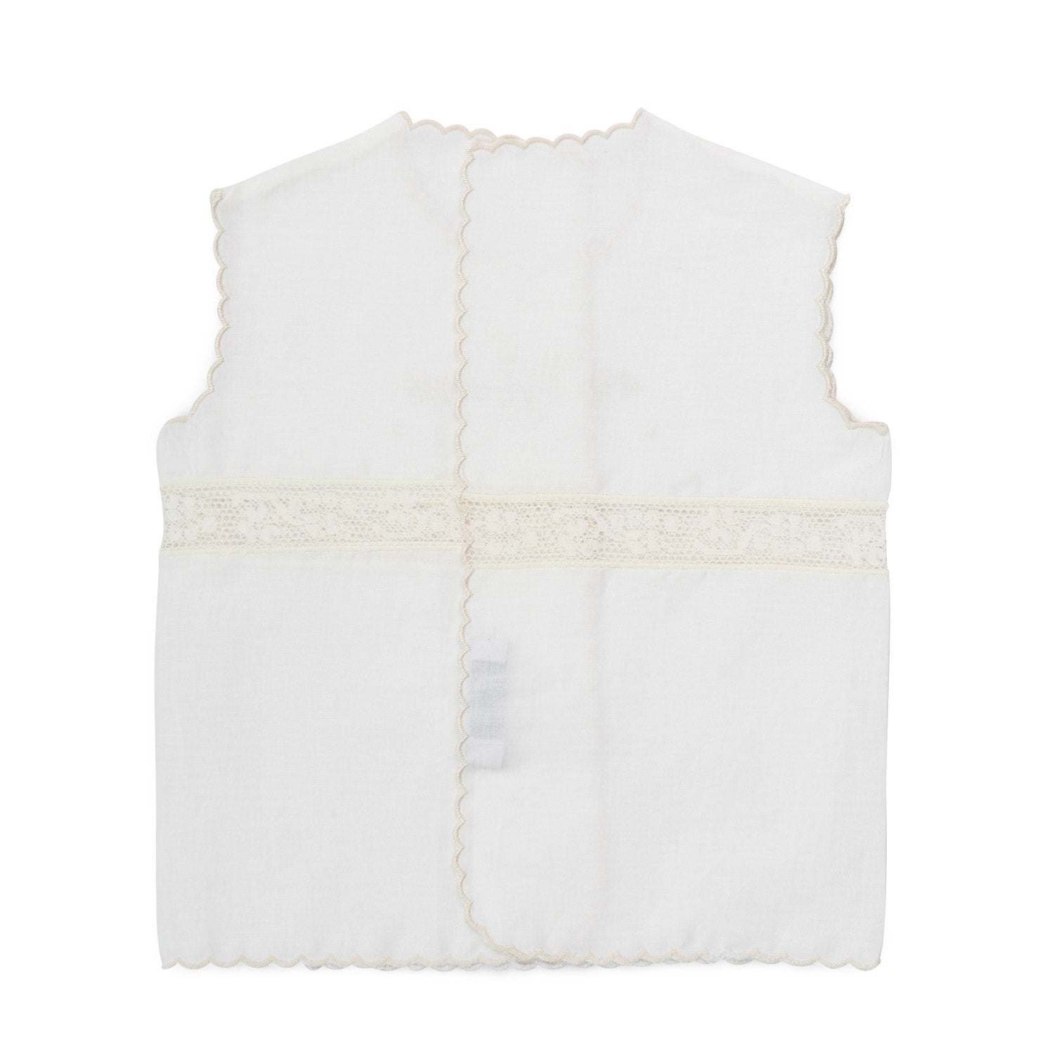 CAMICINO DELLA FORTUNA BIANCO E ECRU - annameglio.com abbigliamento moda