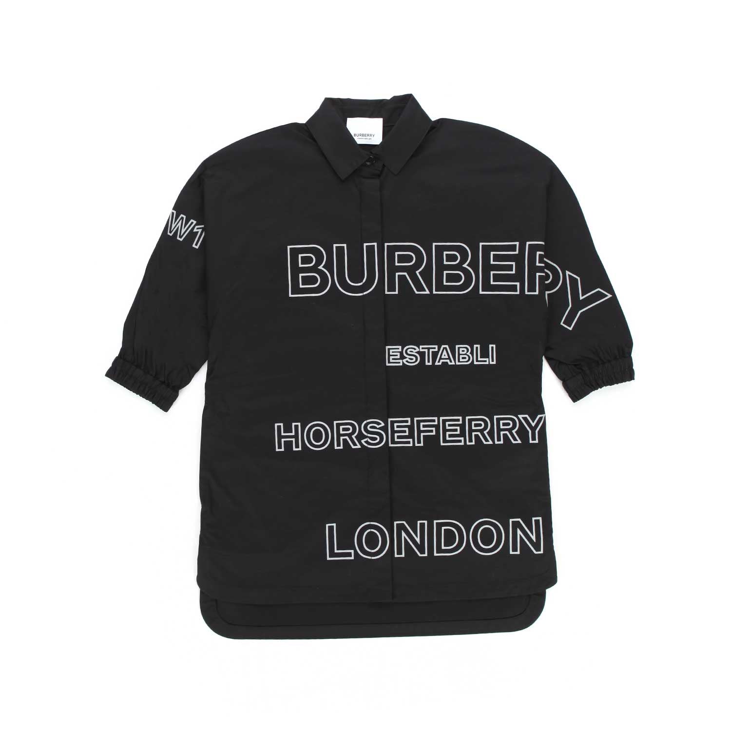 VESTITO CHEMISIER NERO BAMBINA BABY - annameglio.com abbigliamento moda