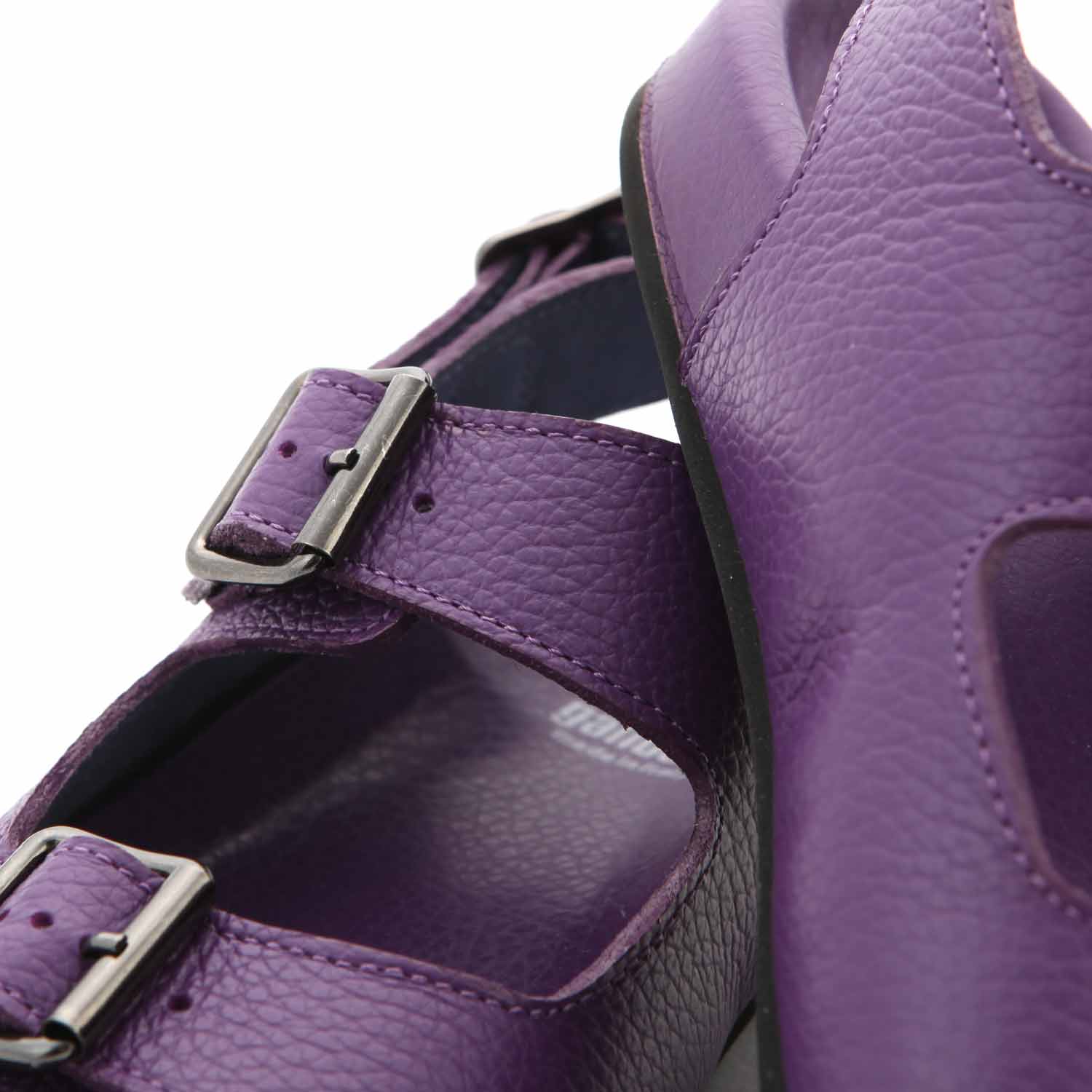 SANDALI VIOLA IN PELLE BAMBINA E TEEN - annameglio.com abbigliamento moda