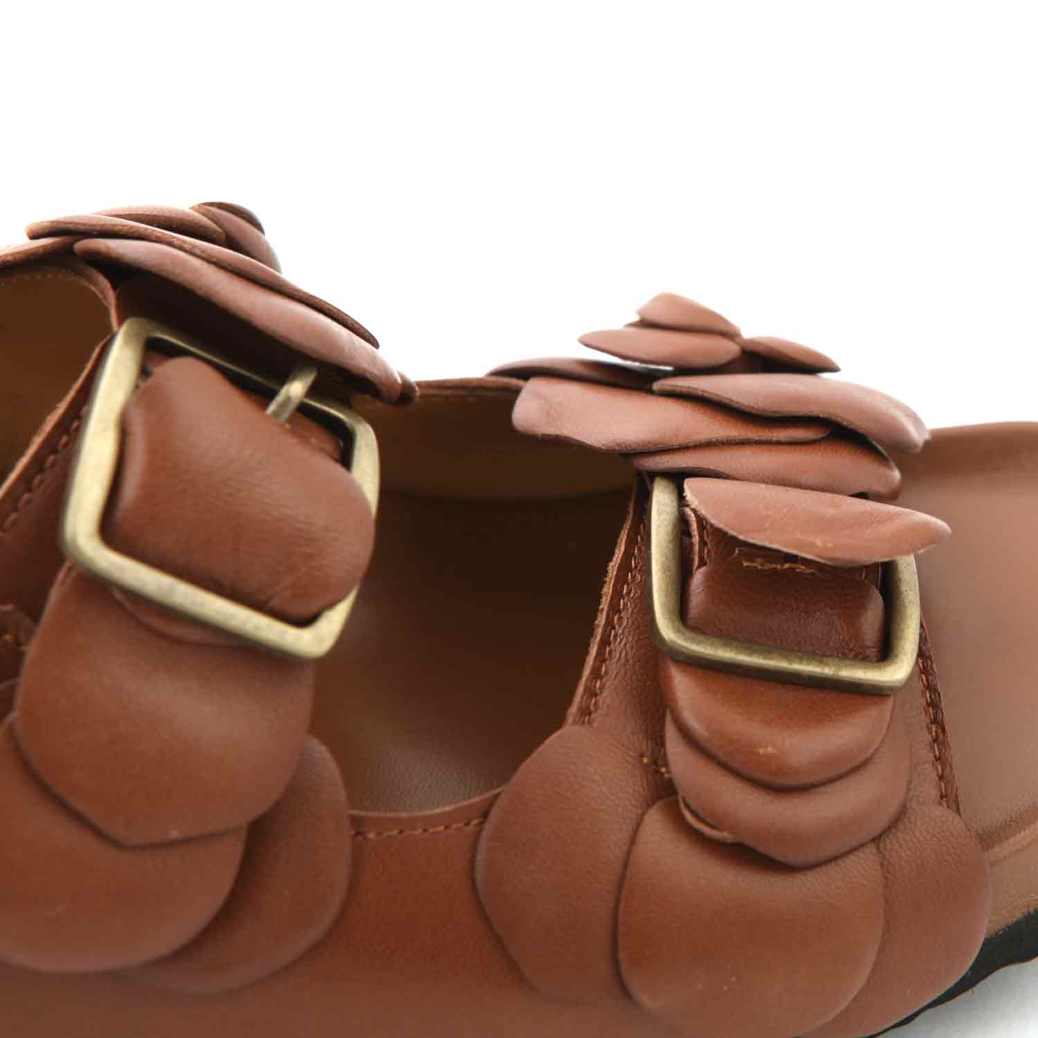 SANDALI MARRONI IN PELLE BAMBINA E TEEN - annameglio.com abbigliamento moda