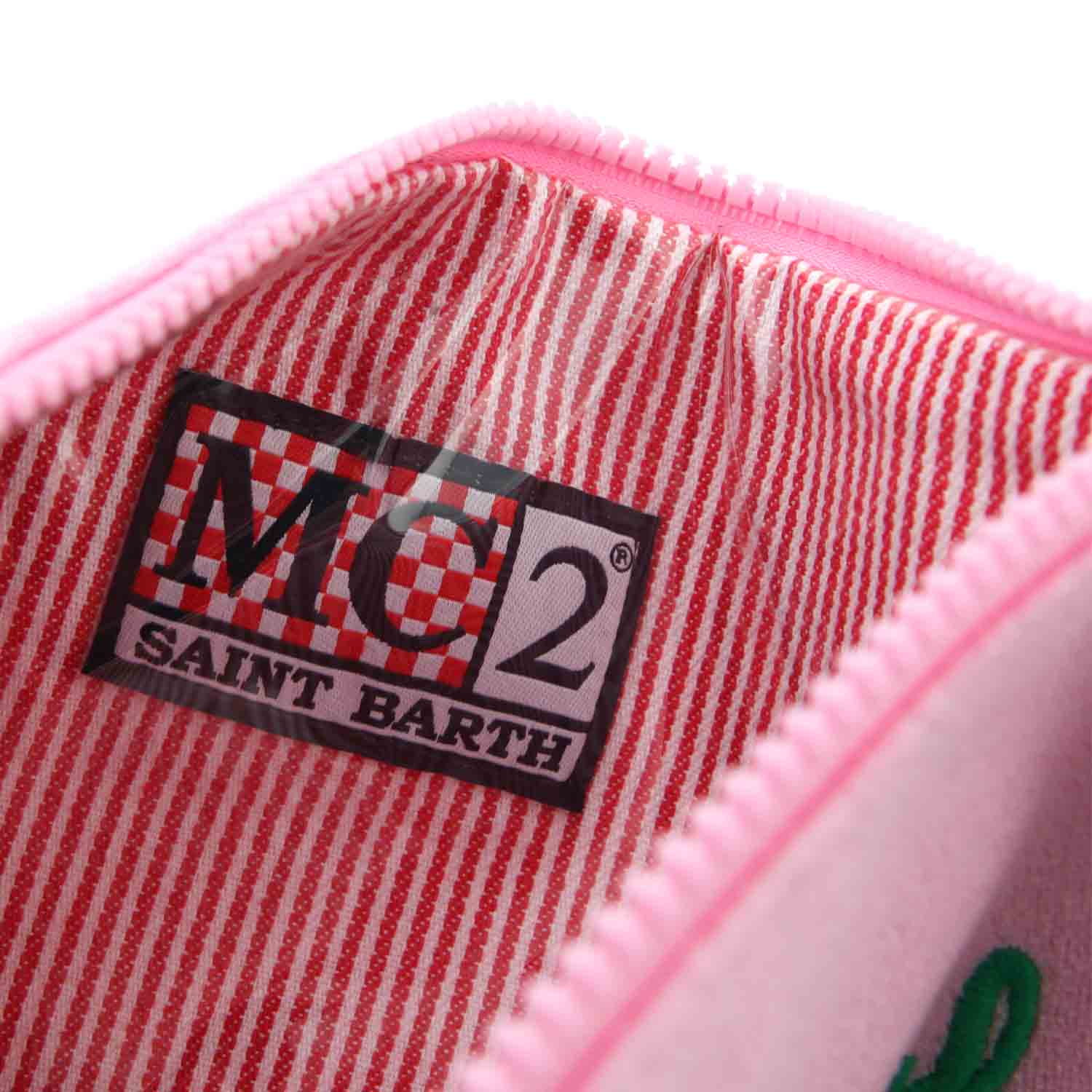 POCHETTE PARISIENNE IN SPUGNA VERDE E ROSA - annameglio.com abbigliamento moda