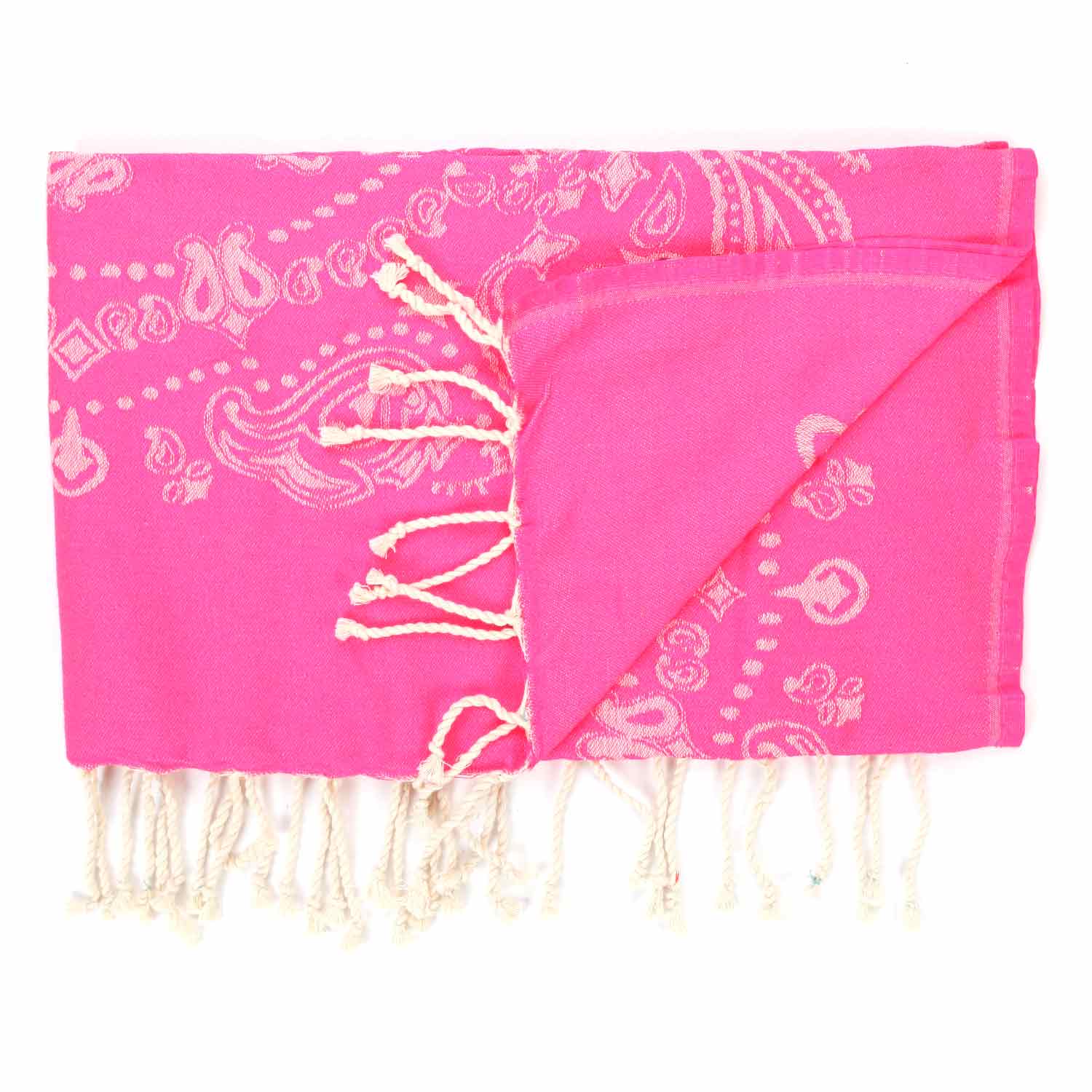 TELO MARE FOUTA BANDANA FUCSIA BAMBINA E TEEN - annameglio.com abbigliamento moda