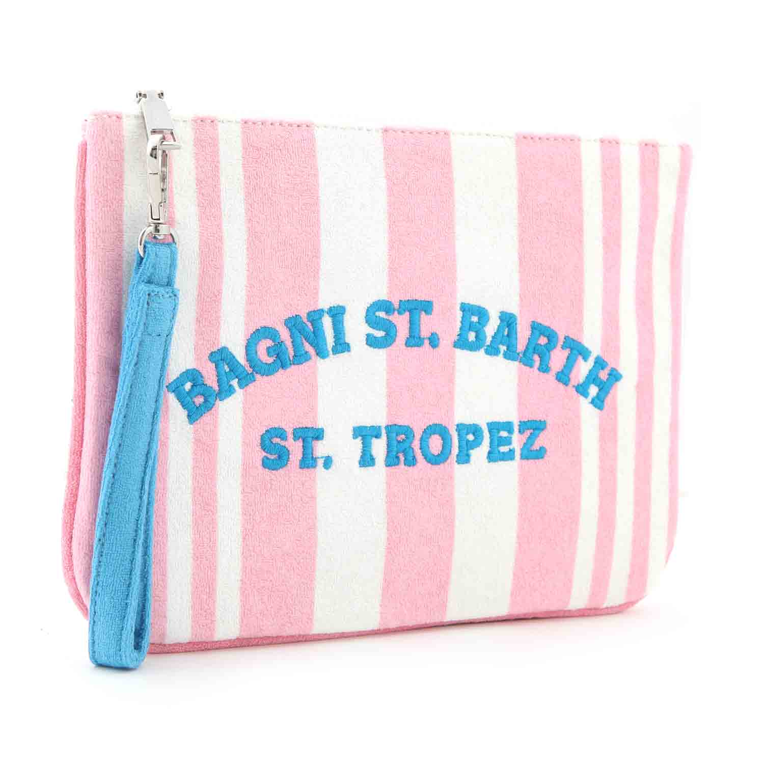 POCHETTE PARISIENNE IN SPUGNA BIANCA E ROSA - annameglio.com abbigliamento moda