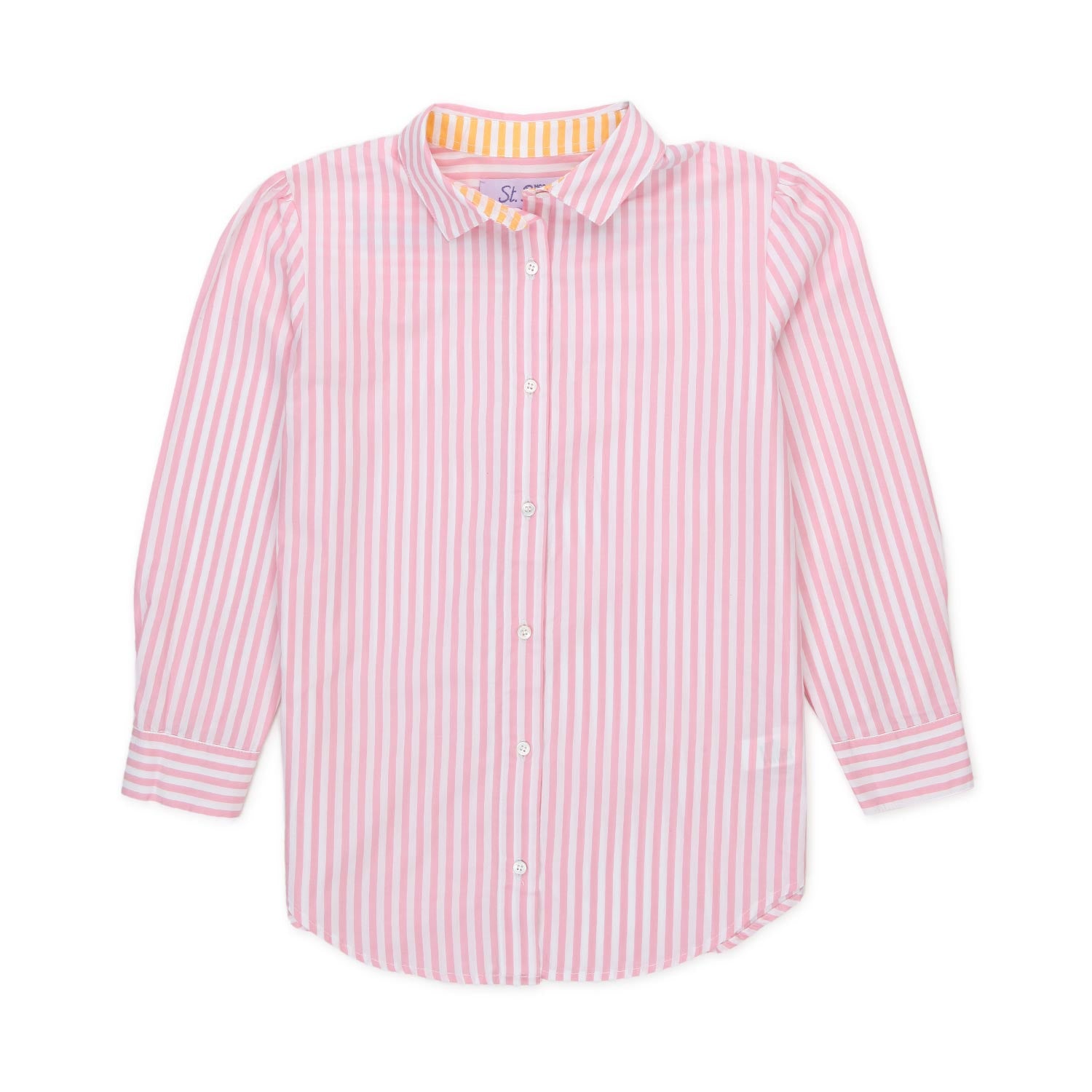 CAMICIA A RIGHE BIANCA E ROSA BAMBINA E TEEN - annameglio.com abbigliamento moda