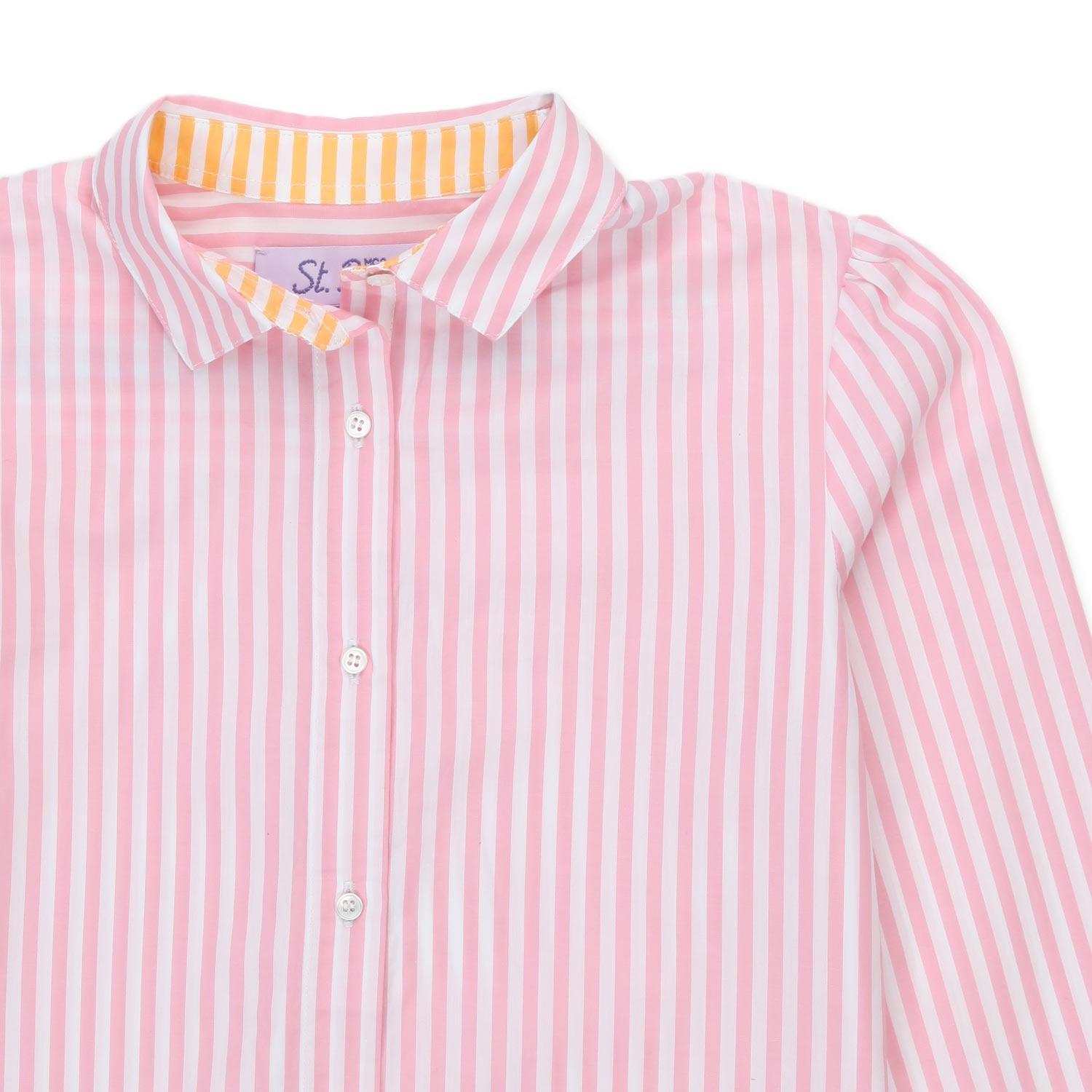 CAMICIA A RIGHE BIANCA E ROSA BAMBINA E TEEN - annameglio.com abbigliamento moda