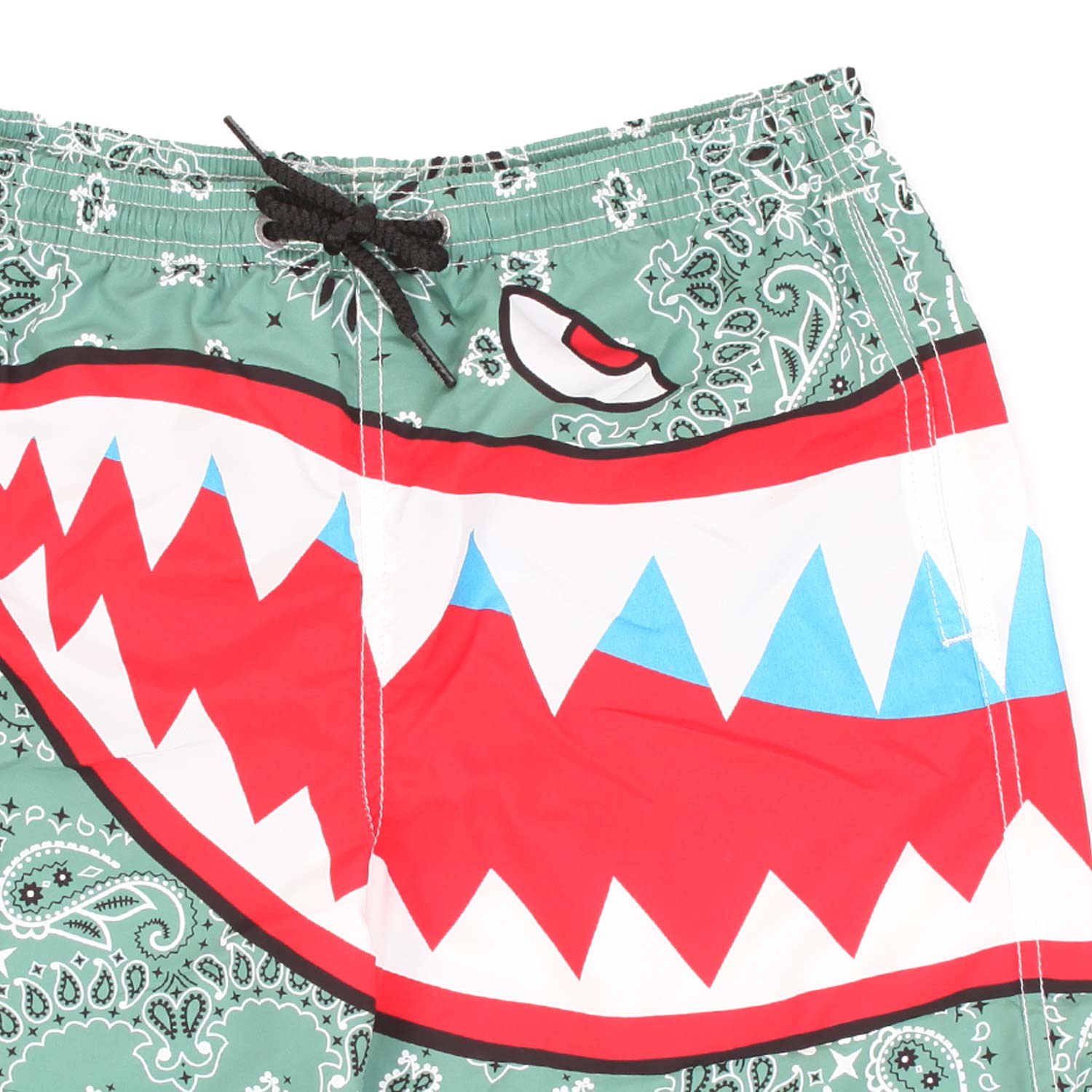 COSTUME BOXER VERDE BANDANA CON SQUALO - annameglio.com abbigliamento moda