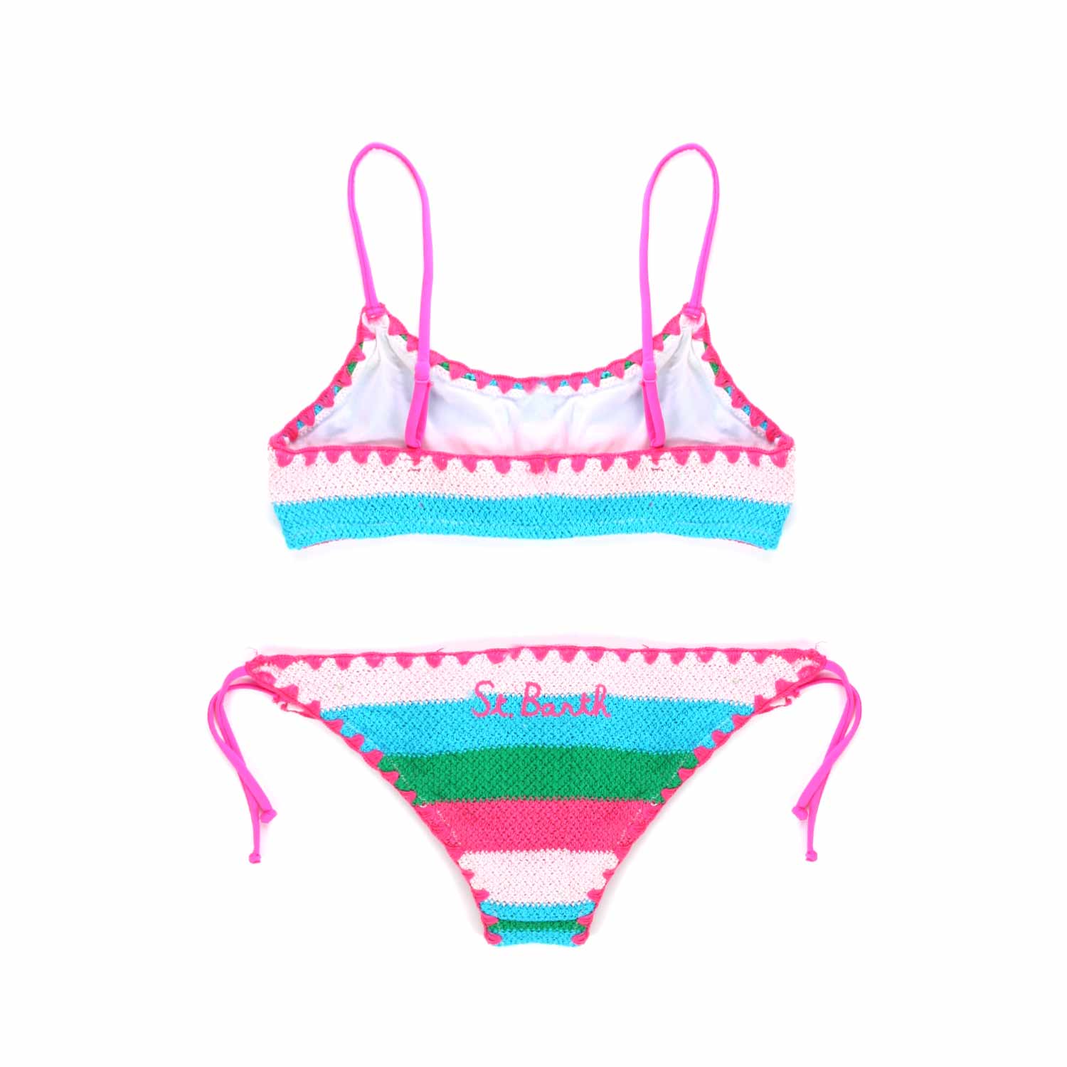 BIKINI CROCHET A STRISCE MULTICOLOR - annameglio.com abbigliamento moda
