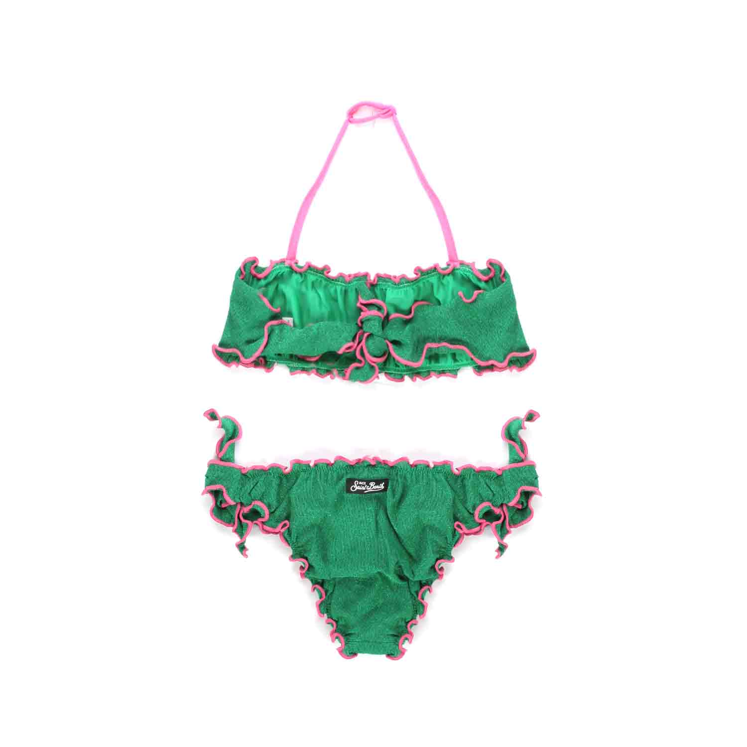 BIKINI VERDE E ROSA A FASCIA BAMBINA E TEEN - annameglio.com abbigliamento moda